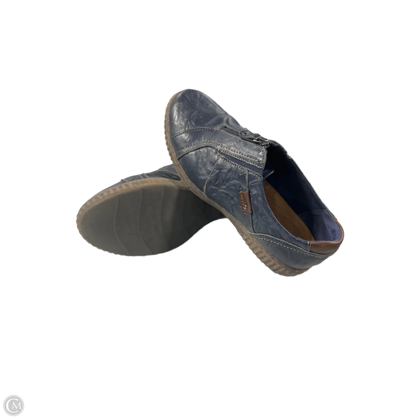Shoes Flats By Clarks In Blue, Size: 10