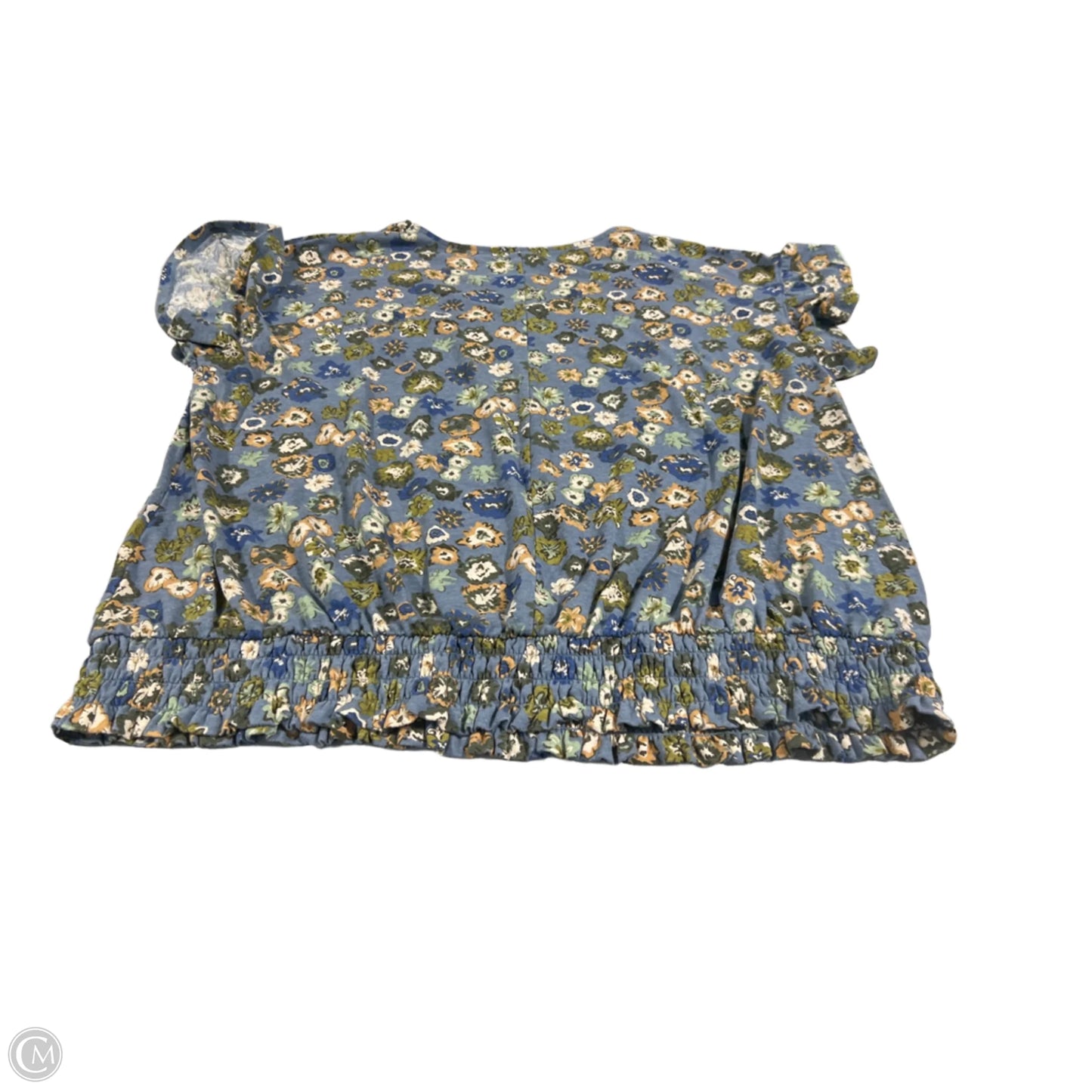 Top Short Sleeve By Sonoma In Floral Print, Size: 1x