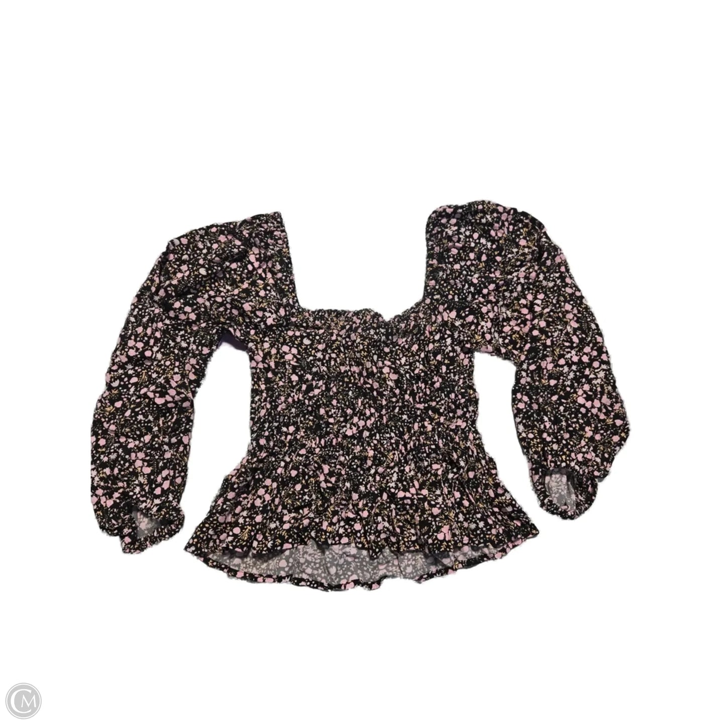 Top Long Sleeve By J. Crew In Floral Print, Size: Xxs