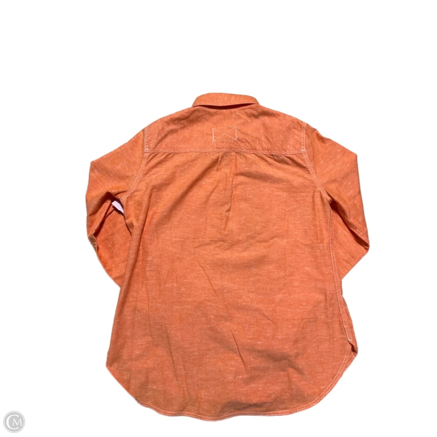 Top Long Sleeve By Cmc In Orange, Size: M