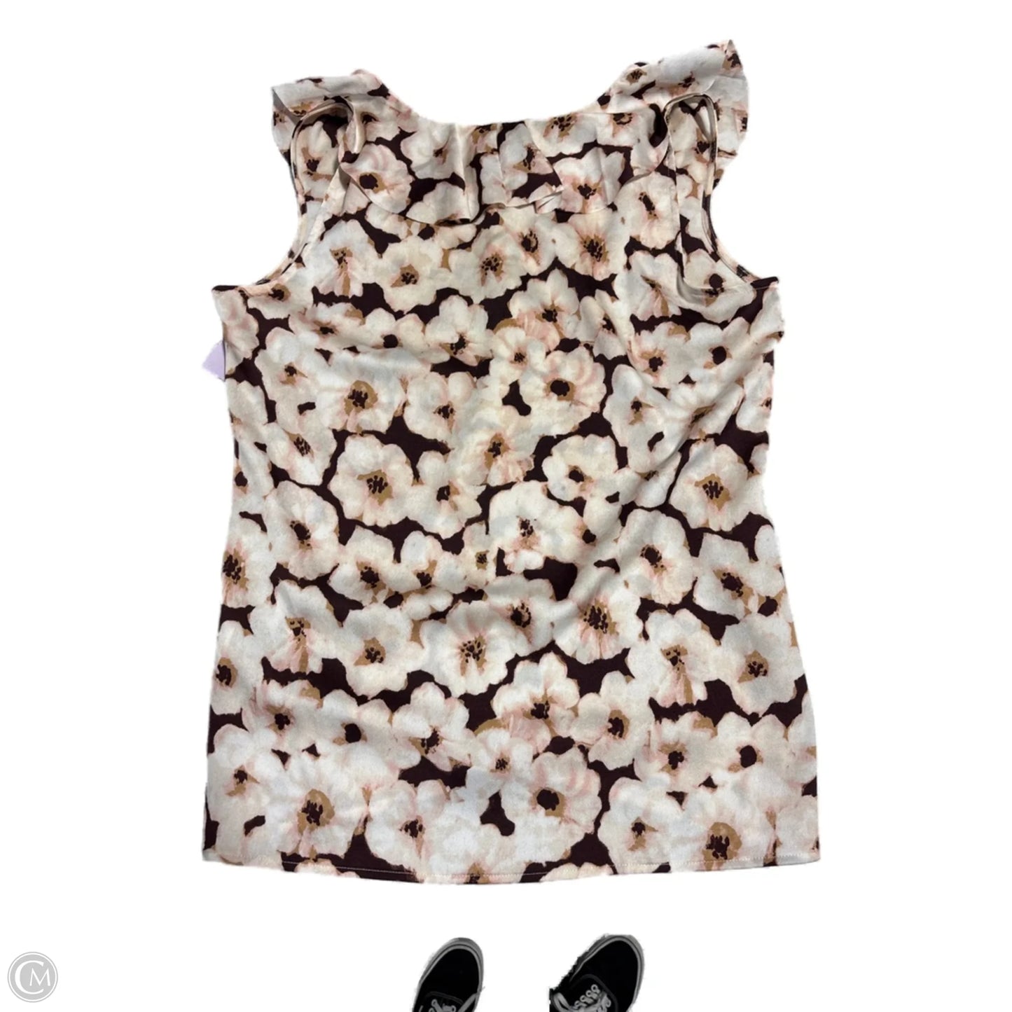 Blouse Sleeveless By Banana Republic In Floral Print, Size: S