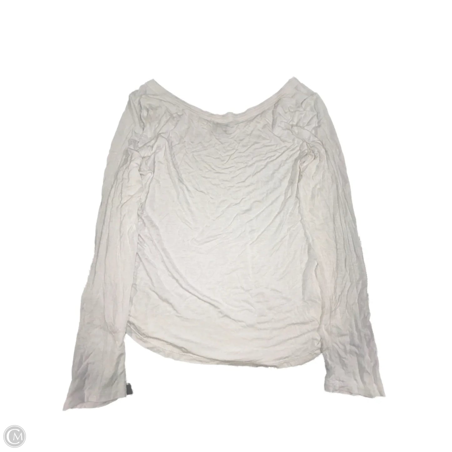 Top Long Sleeve By Bordeaux In White, Size: L