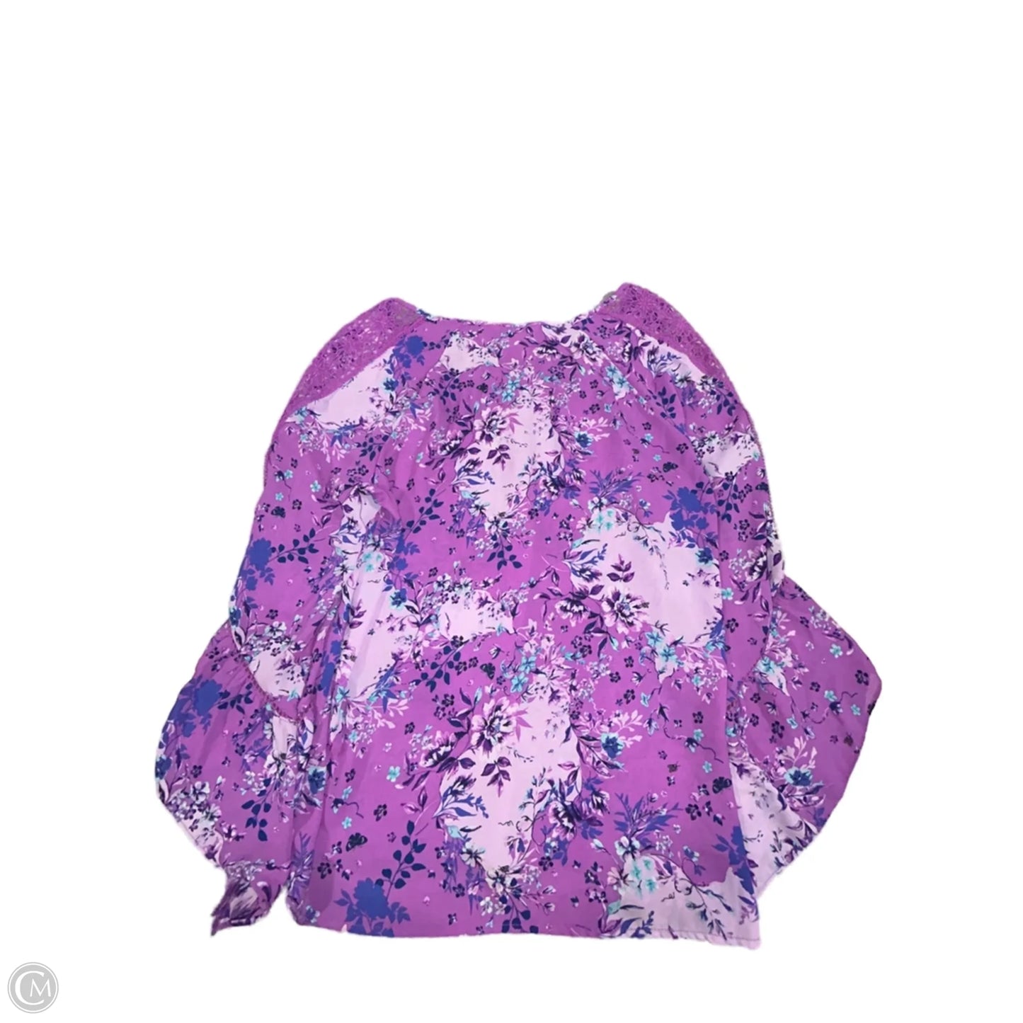 Blouse Long Sleeve By The Pioneer Woman In Purple, Size: M