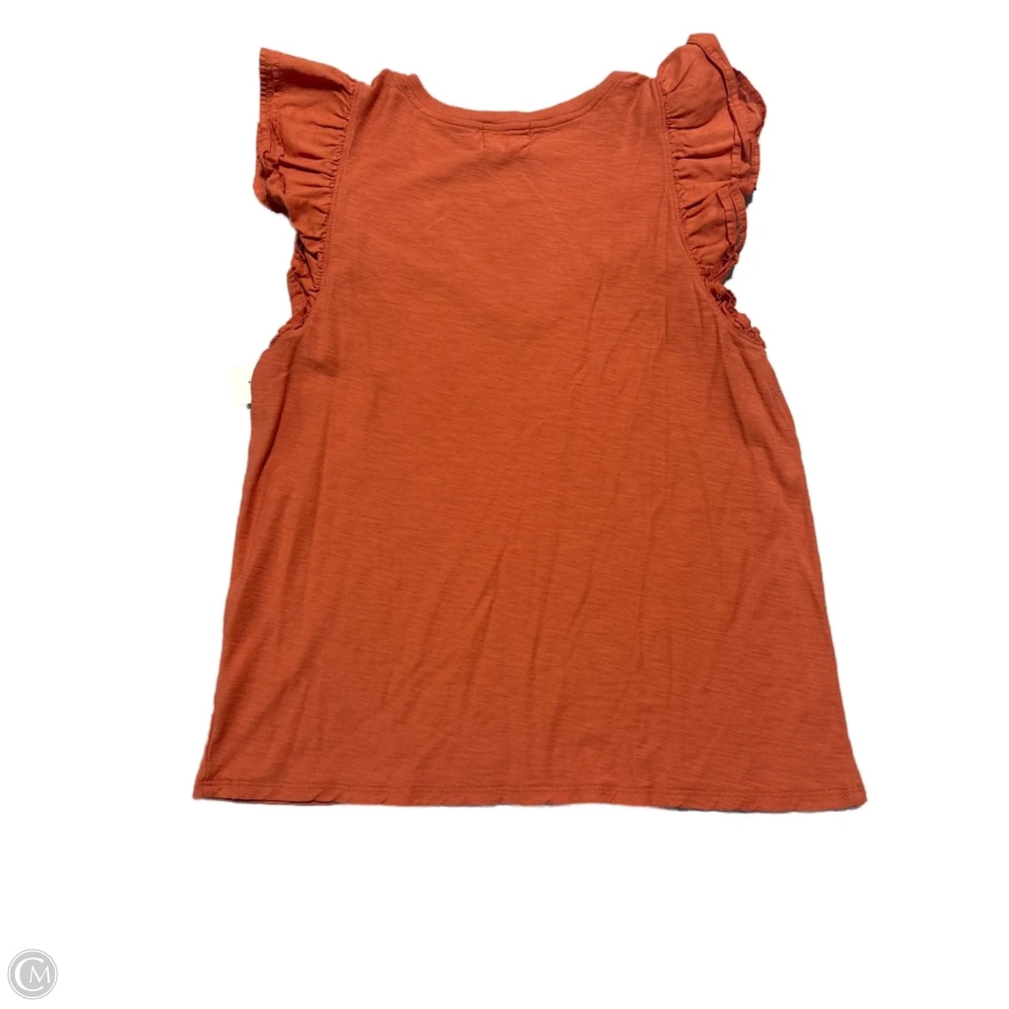 Blouse Short Sleeve By Nation In Orange, Size: M