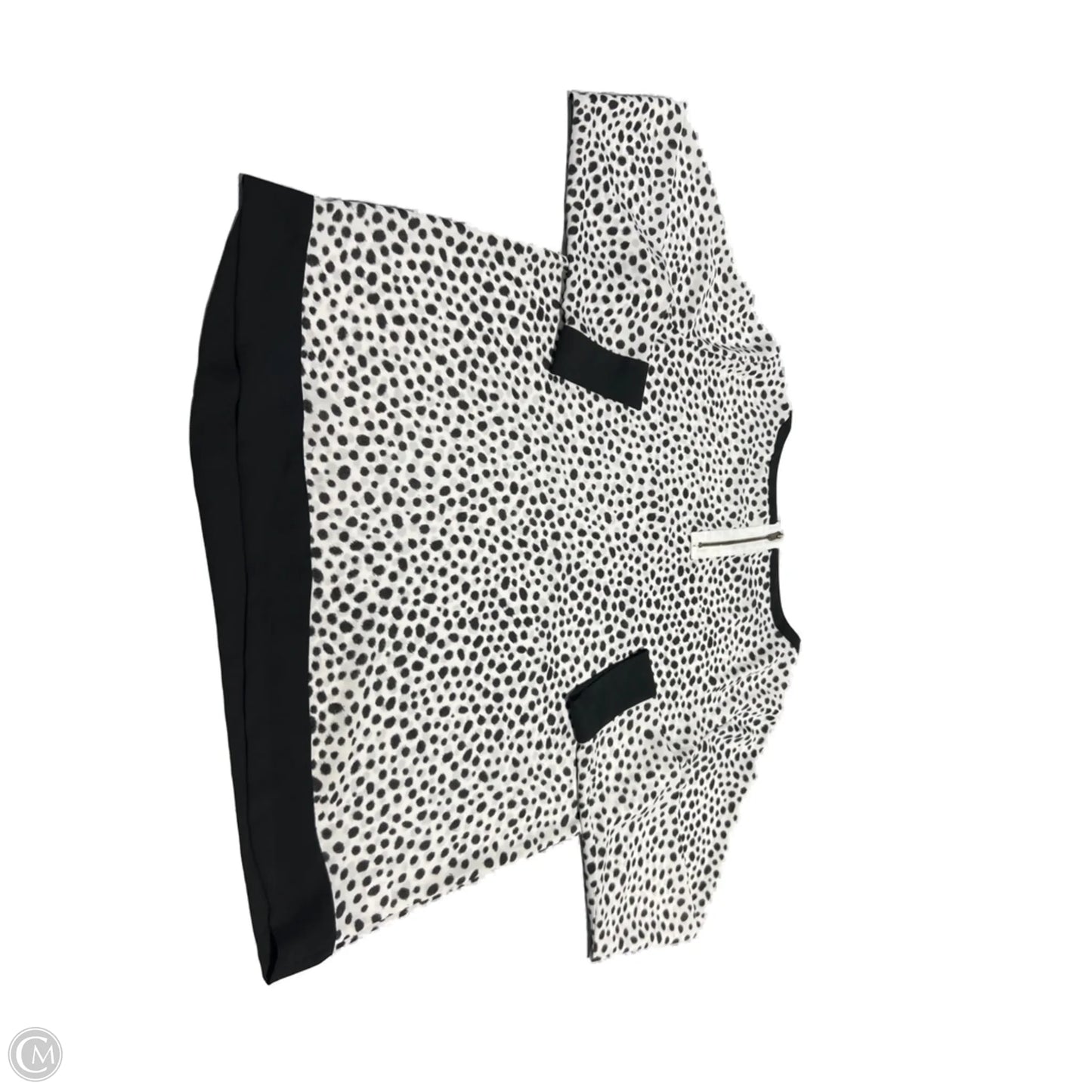 Blouse Long Sleeve By Loft In Polkadot Pattern, Size: M