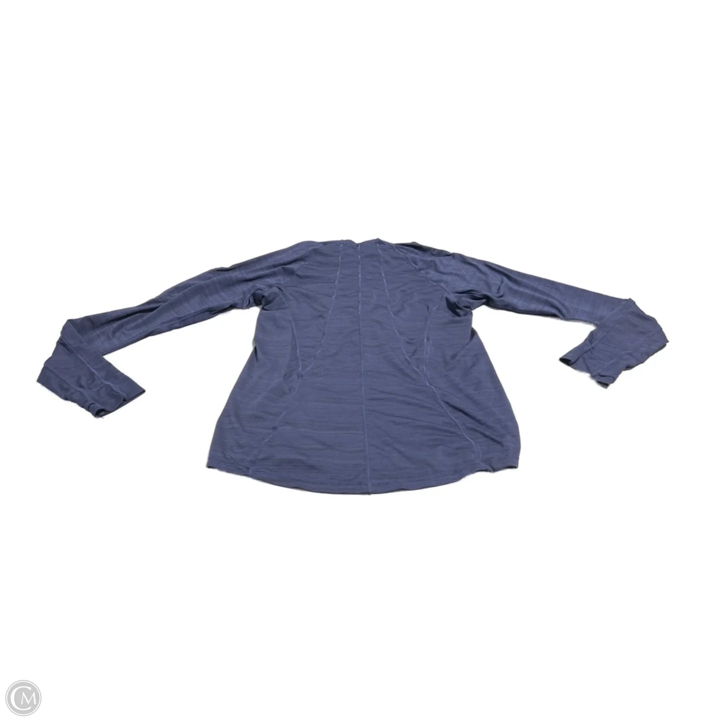 Athletic Top Long Sleeve Hoodie By Athleta In Navy, Size: L