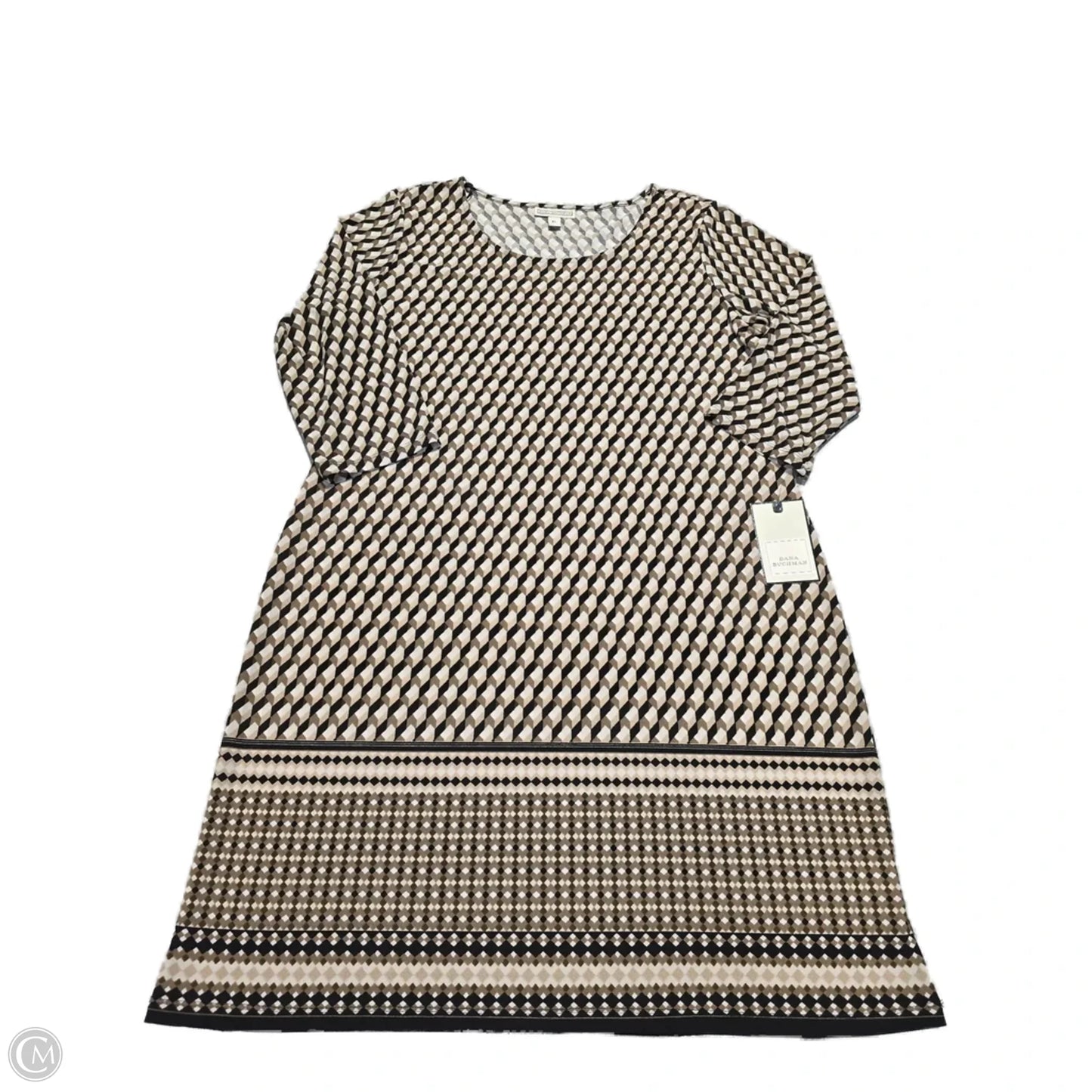 Dress Casual Midi By Dana Buchman In Brown, Size: Xl