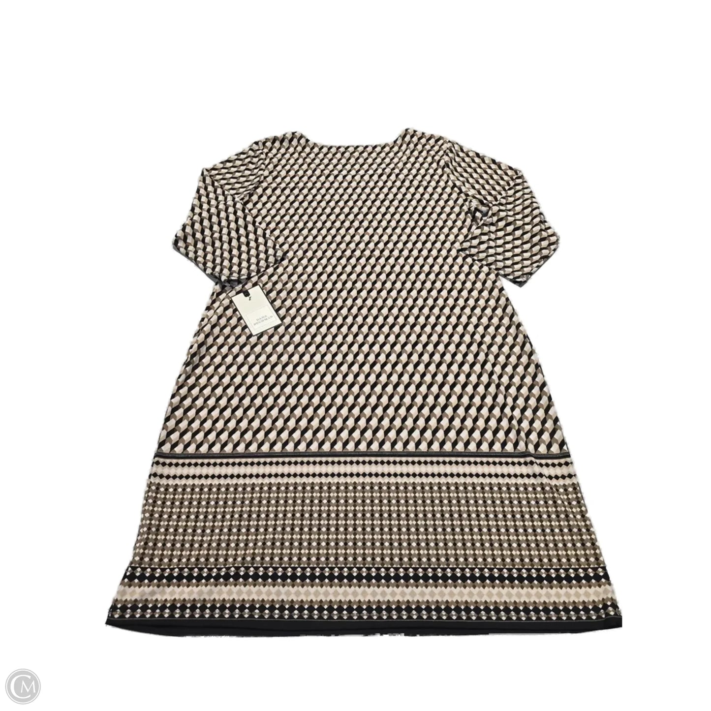 Dress Casual Midi By Dana Buchman In Brown, Size: Xl