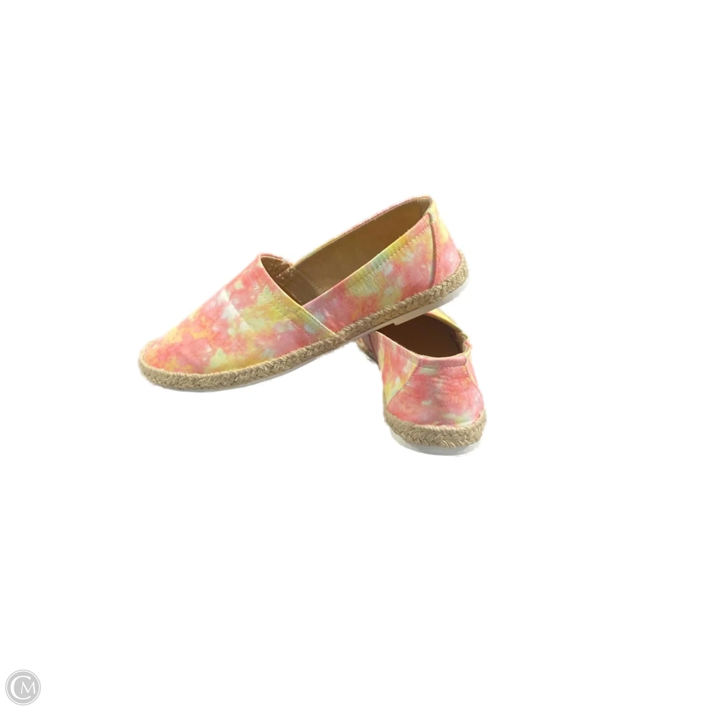 Shoes Flats By Soda In Pink & Yellow, Size: 8