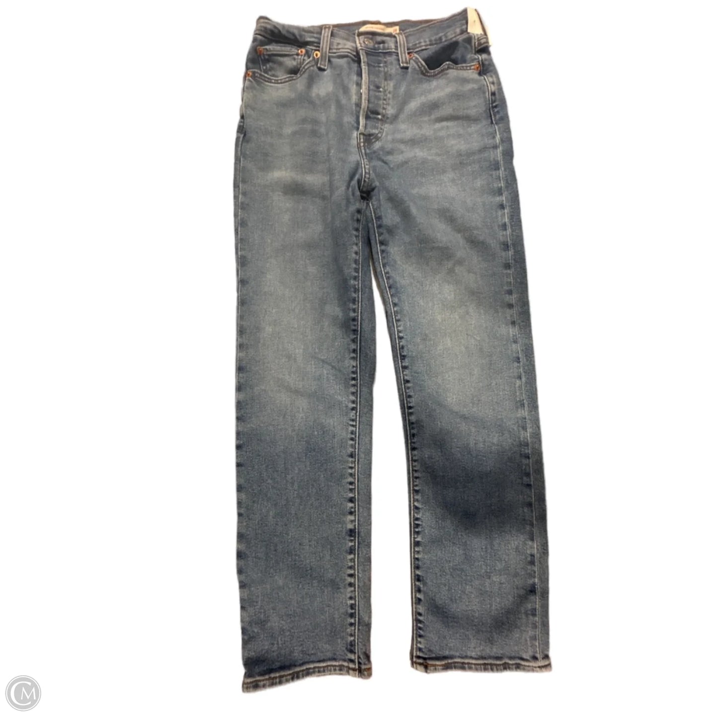 Jeans Straight By Levis In Blue Denim, Size: 6