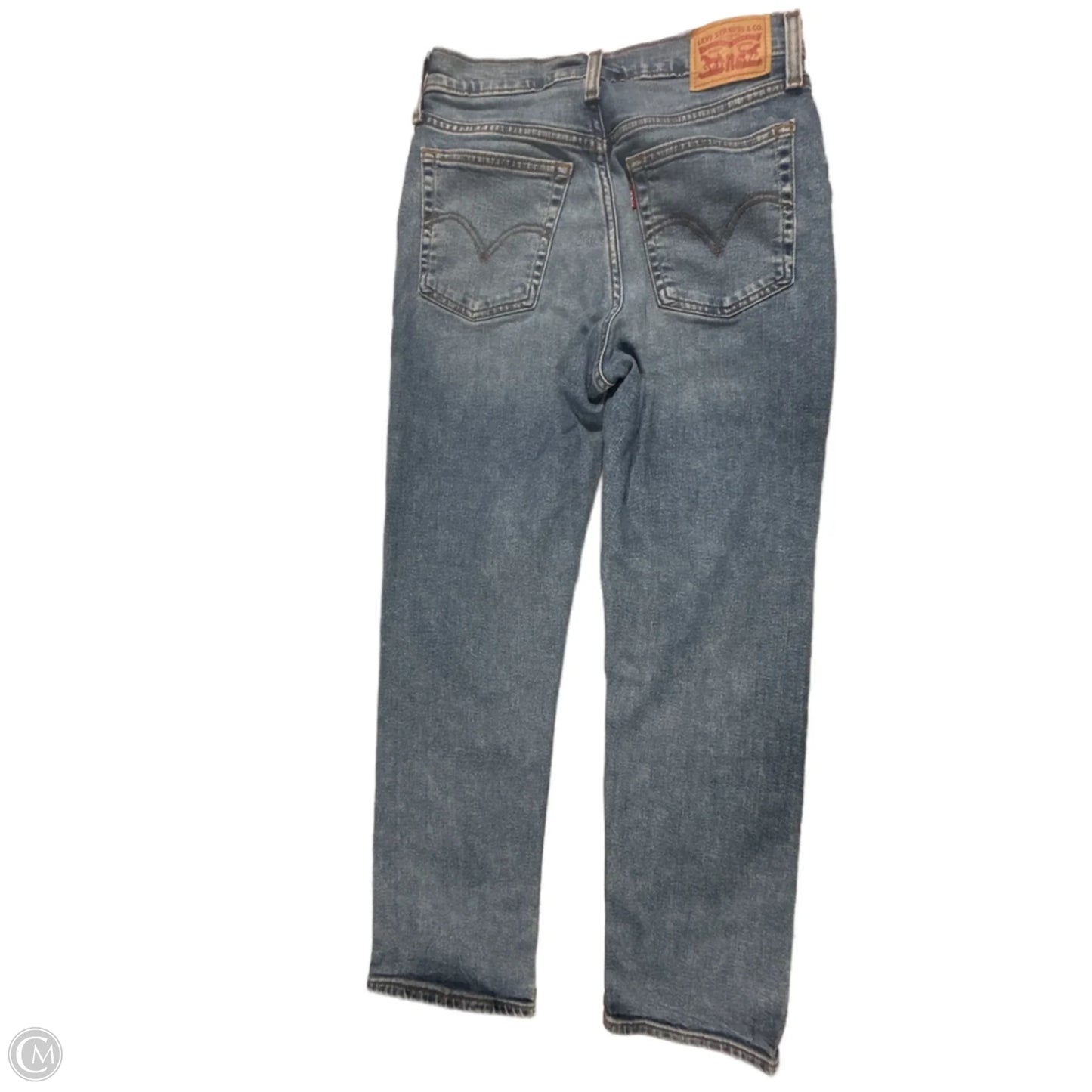 Jeans Straight By Levis In Blue Denim, Size: 6