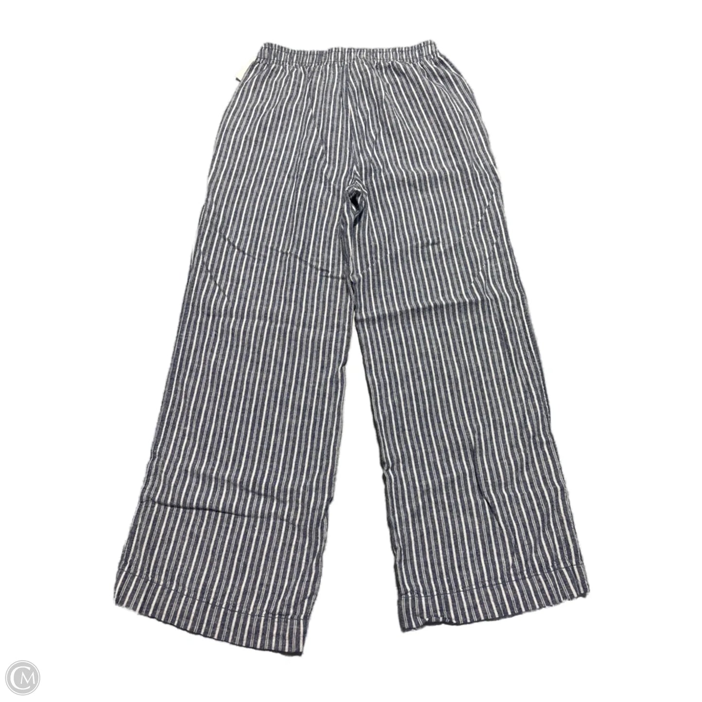 Pants Linen By Briggs In Striped Pattern, Size: M