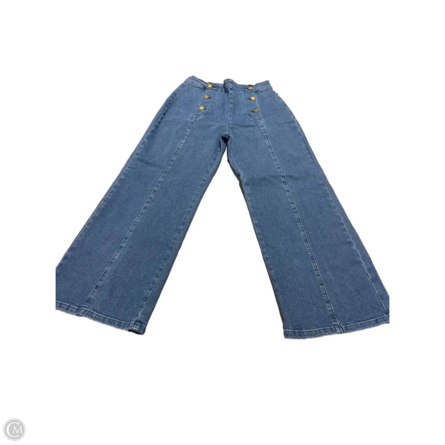 Jeans Boot Cut By Cmc In Blue Denim, Size: S