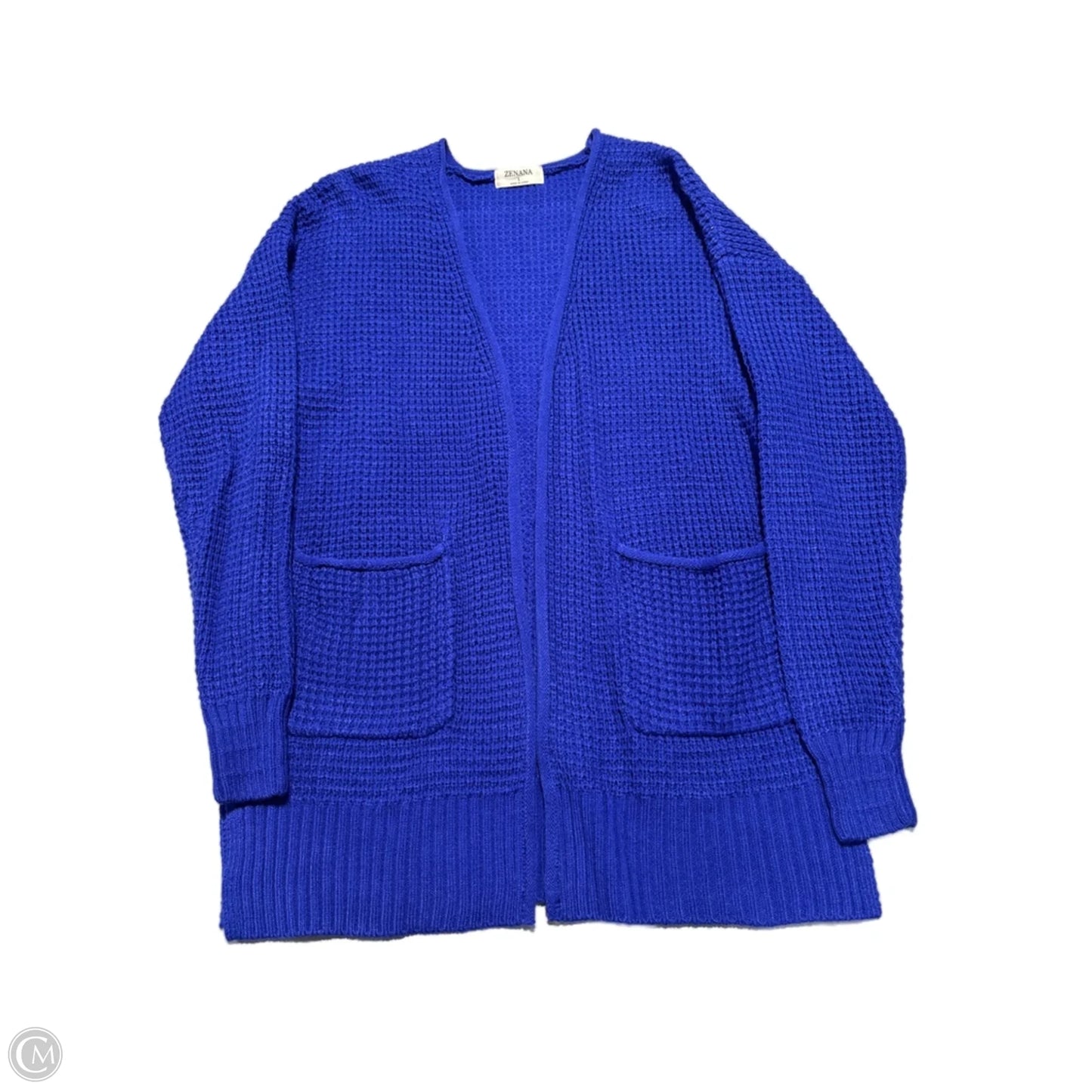 Cardigan By Zenana Outfitters In Navy, Size: L