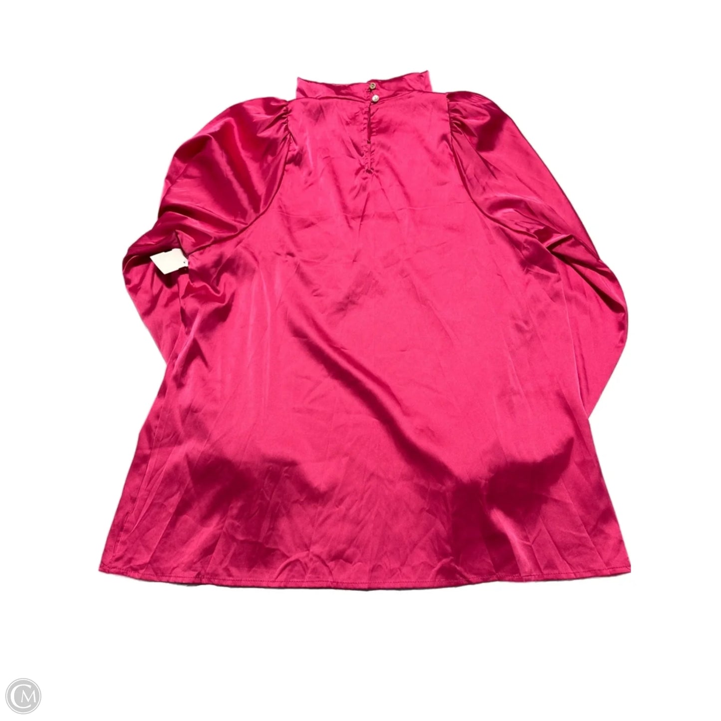 Blouse Long Sleeve By Cmc In Pink, Size: L
