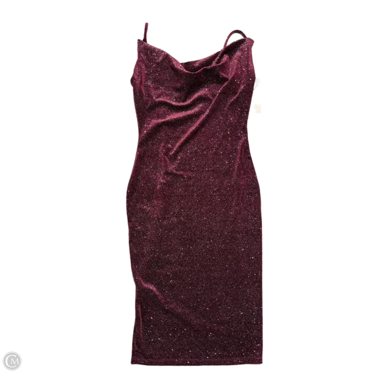 Dress Casual Midi By Iris In Maroon, Size: M