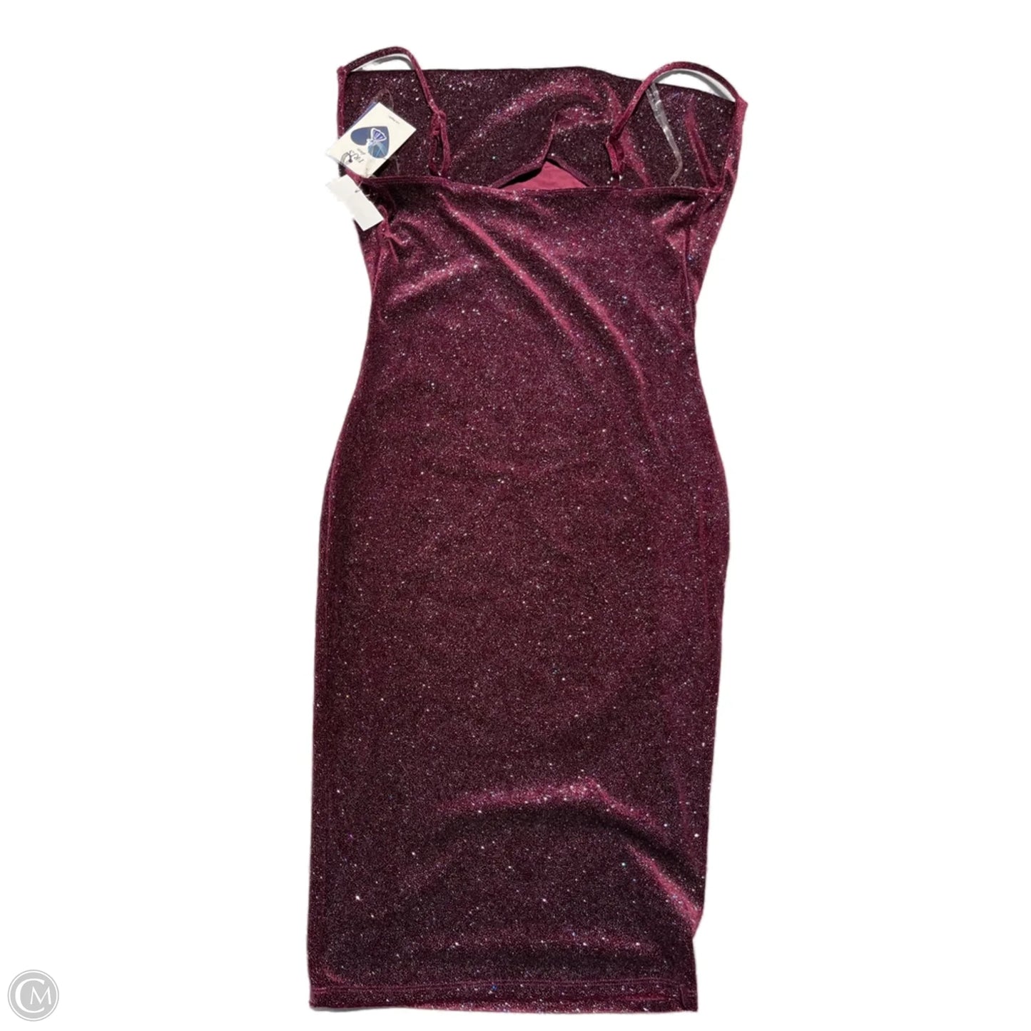 Dress Casual Midi By Iris In Maroon, Size: M