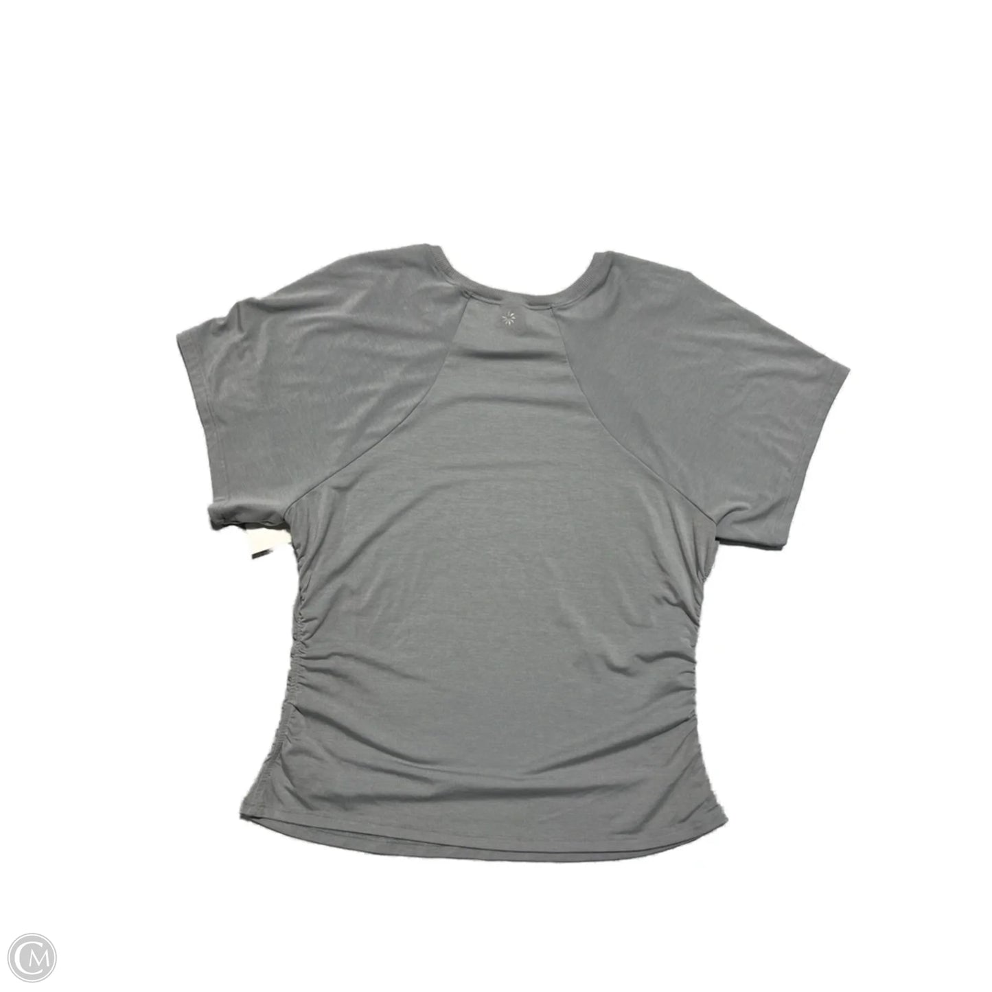 Athletic Top Short Sleeve By Athleta In Grey, Size: L