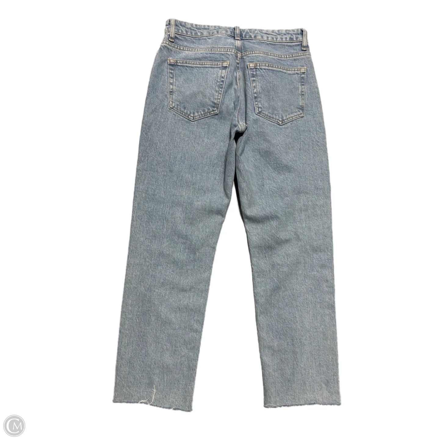 Jeans Straight By Top Shop In Blue Denim, Size: 4