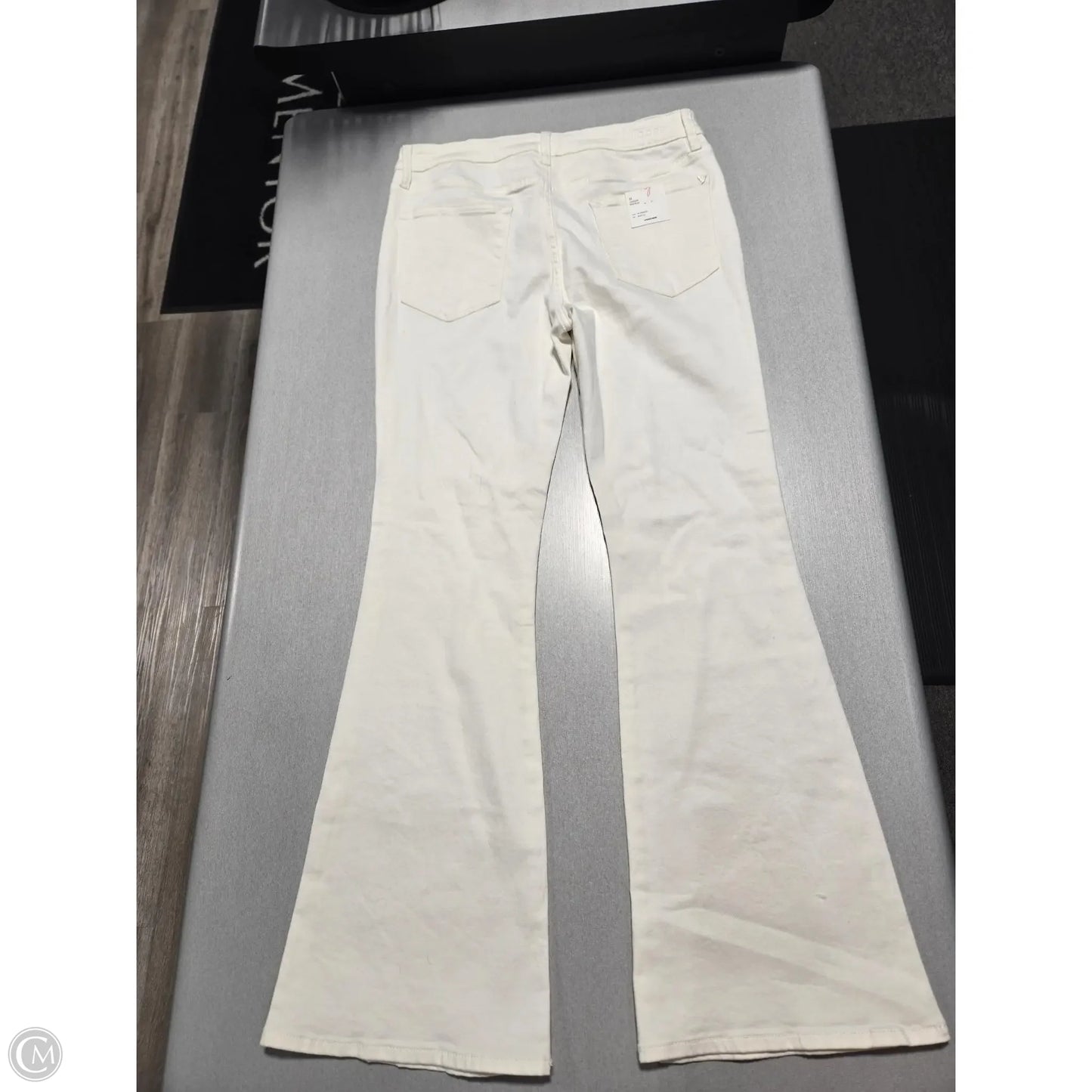 Jeans Boot Cut By Vigoss In White Denim, Size: 12