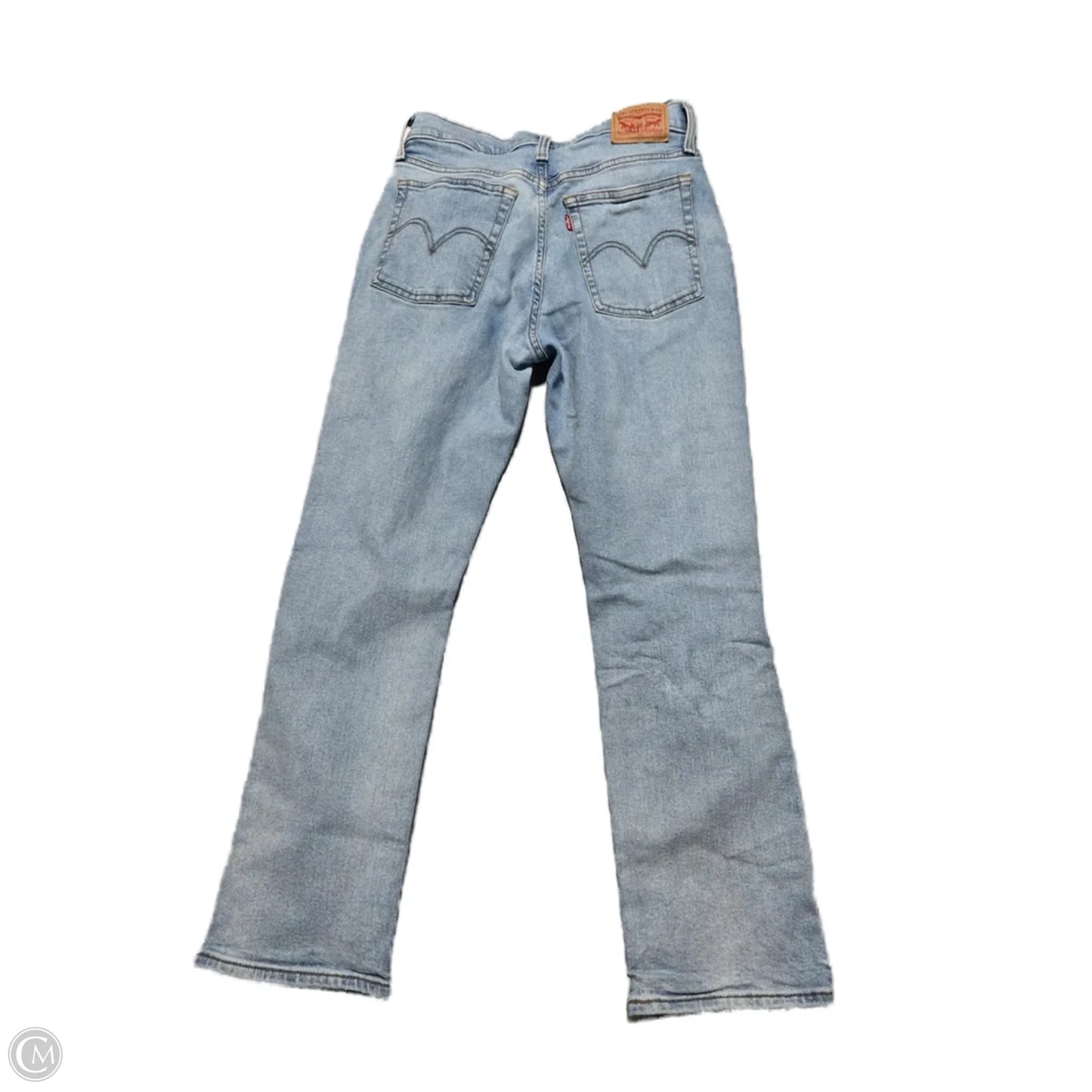 Jeans Straight By Levis In Blue Denim, Size: 4