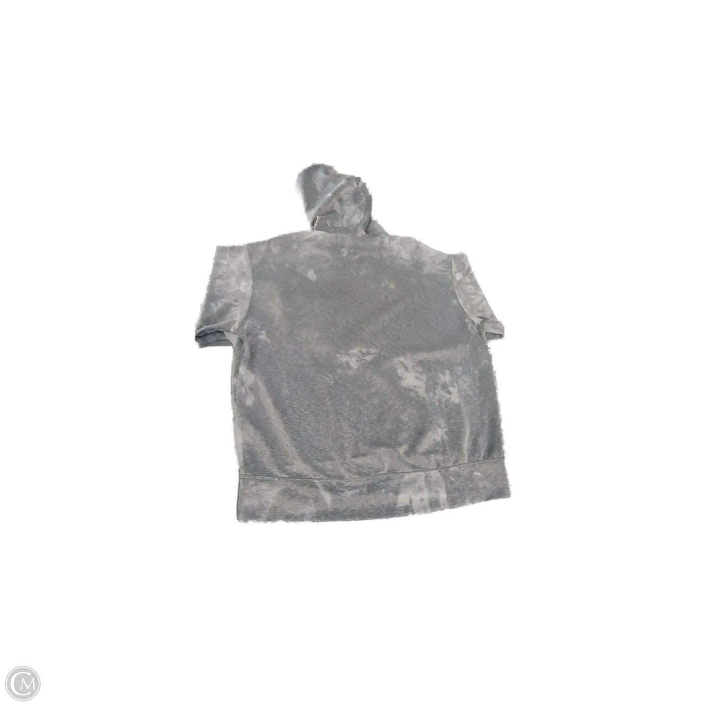 Athletic Sweatshirt Hoodie By Nike In Grey, Size: M