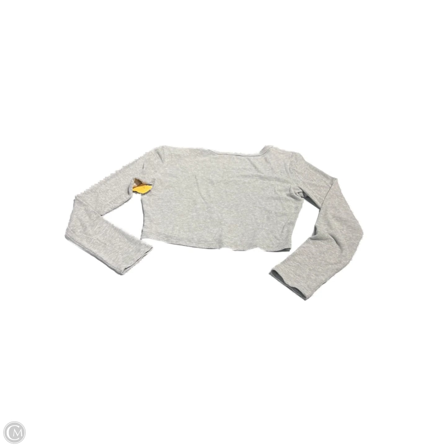 Top Long Sleeve Basic By Cmf In Grey, Size: Xl