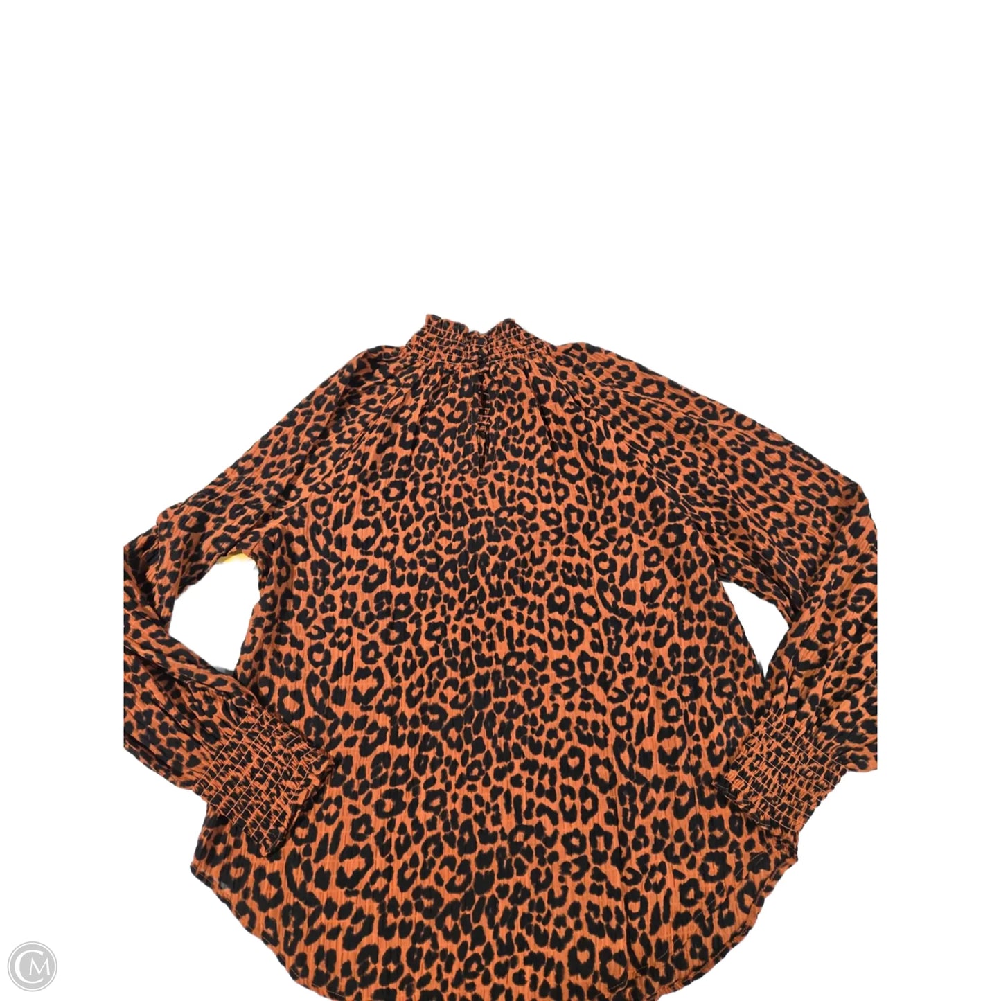 Top Long Sleeve Basic By Loft In Animal Print, Size: S