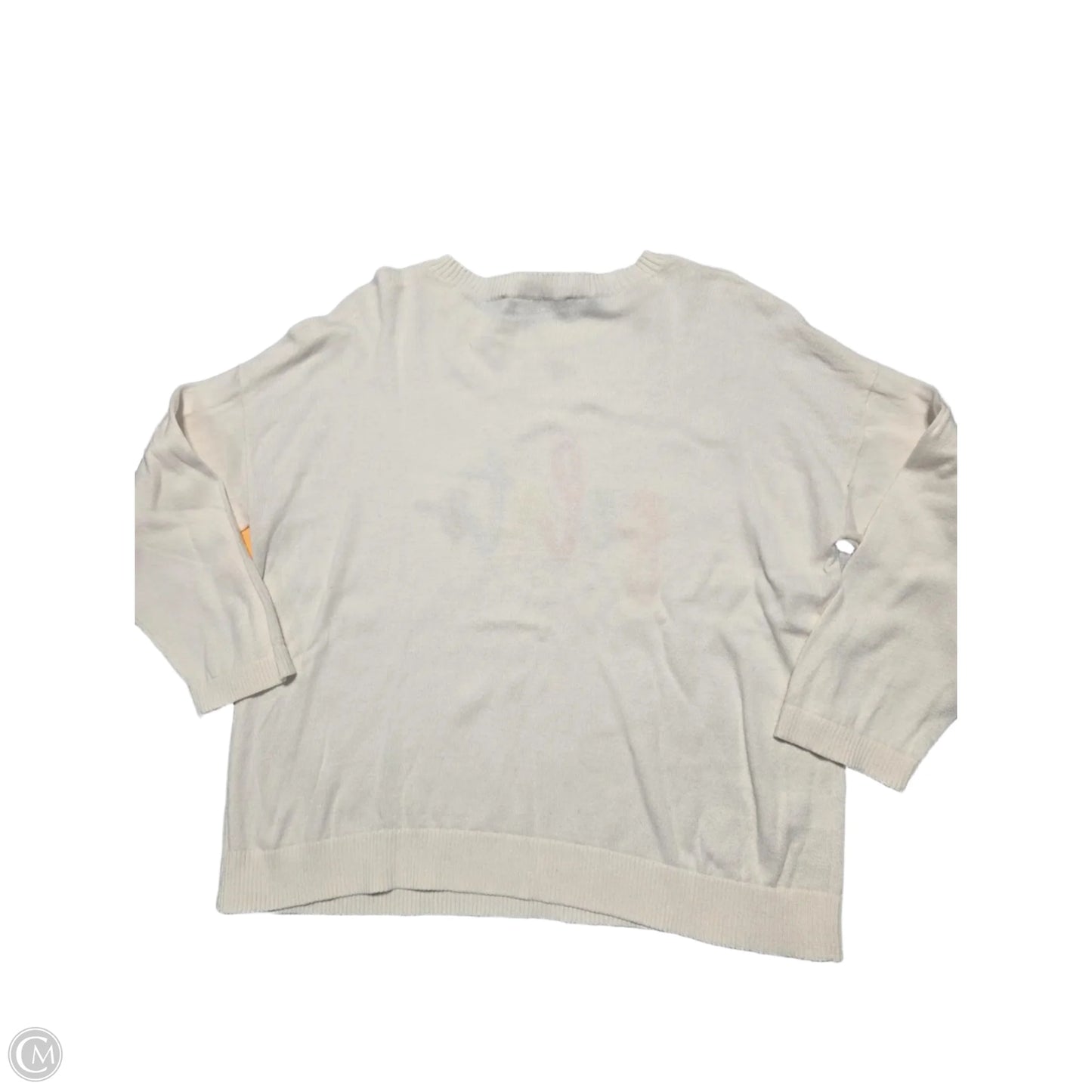 Top Long Sleeve Basic By Loft In Cream, Size: S