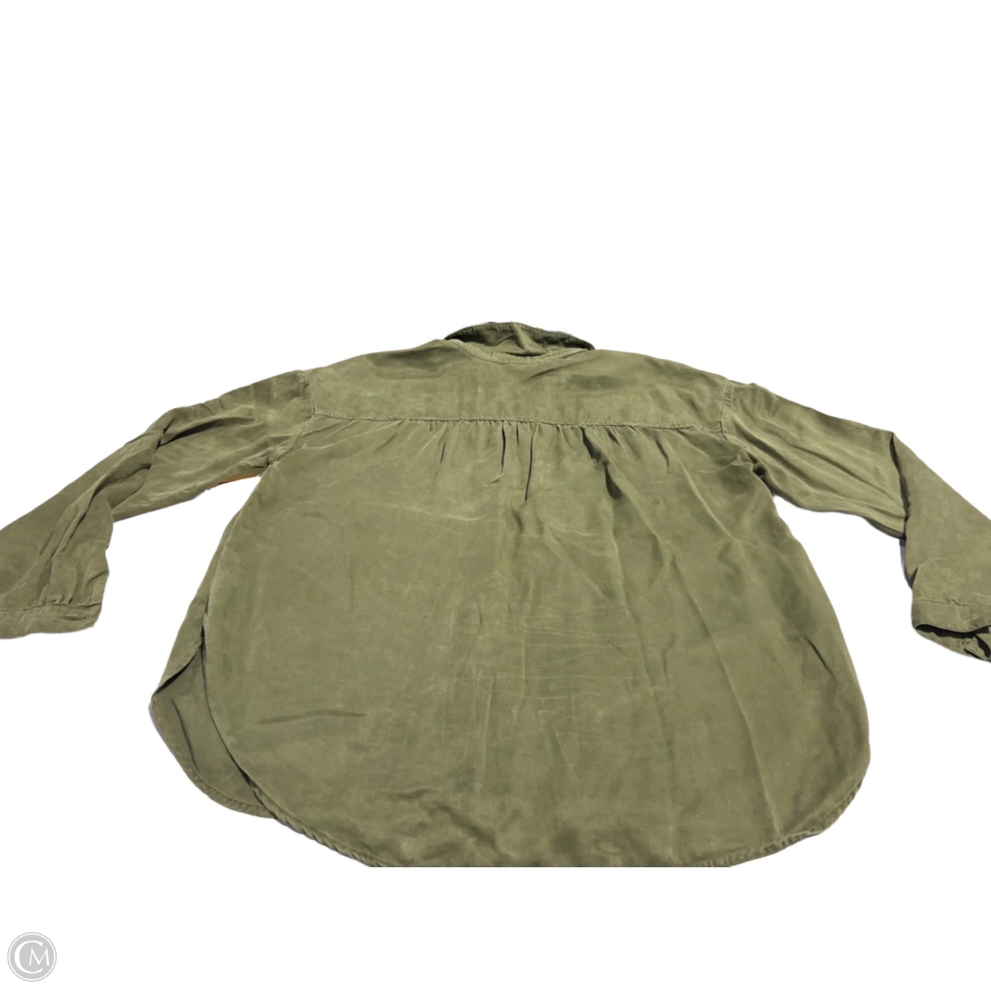 Blouse Long Sleeve By Cloth & Stone In Green, Size: M