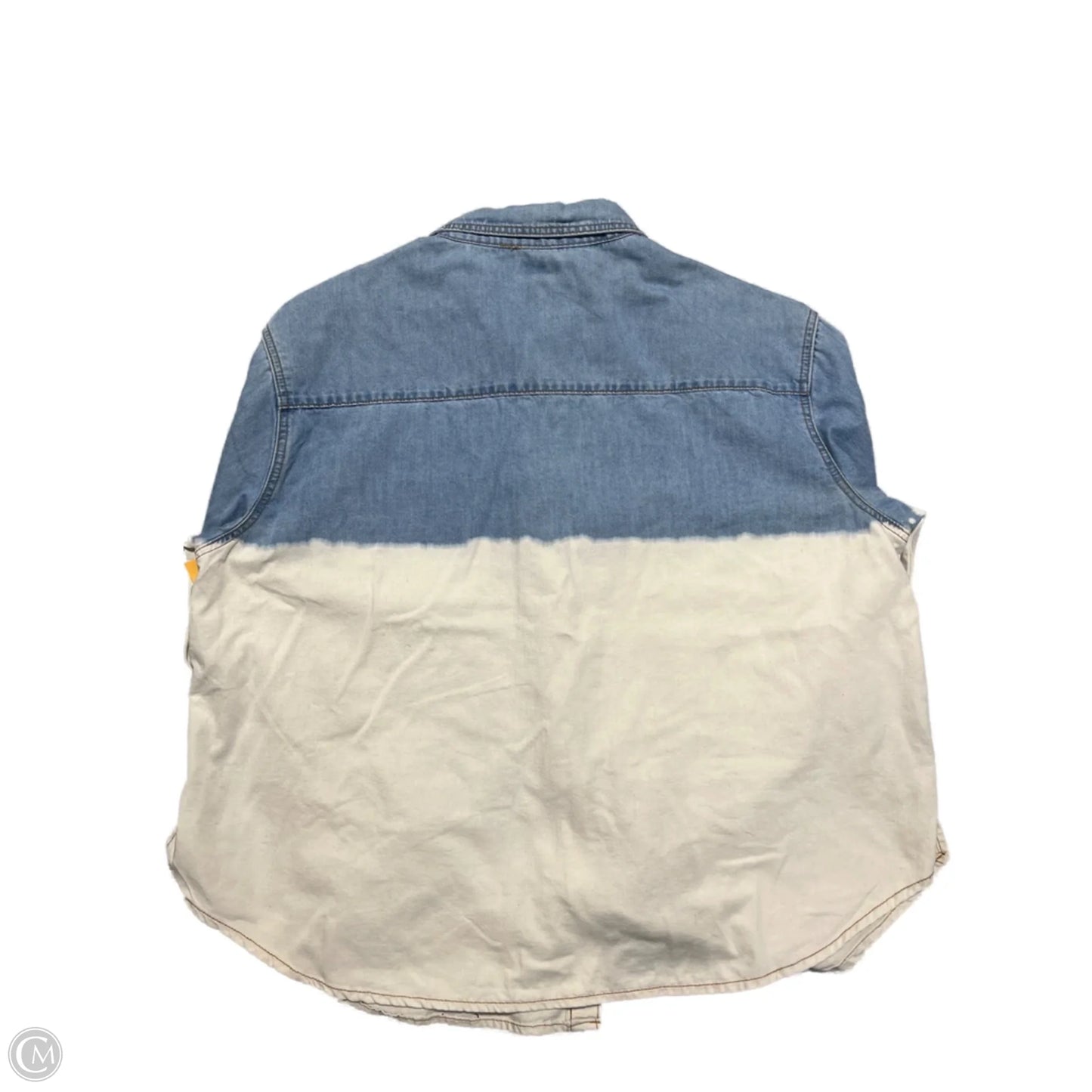 Top Long Sleeve By Easel In Blue, Size: L