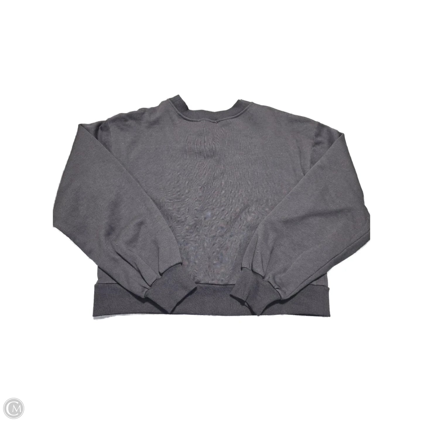 Sweatshirt Crewneck By Just Fab In Grey, Size: L