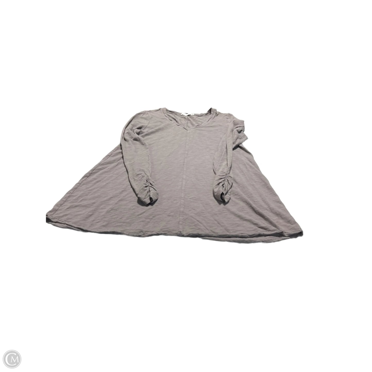 Top 3/4 Sleeve Basic By Cmc In Taupe, Size: M