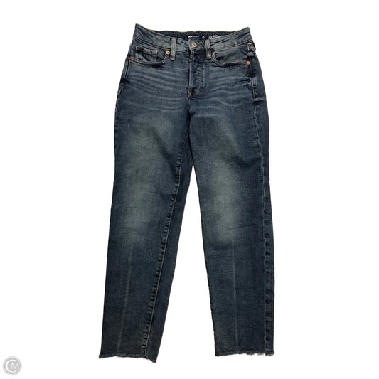 Jeans Straight By Old Navy In Blue Denim, Size: 0p