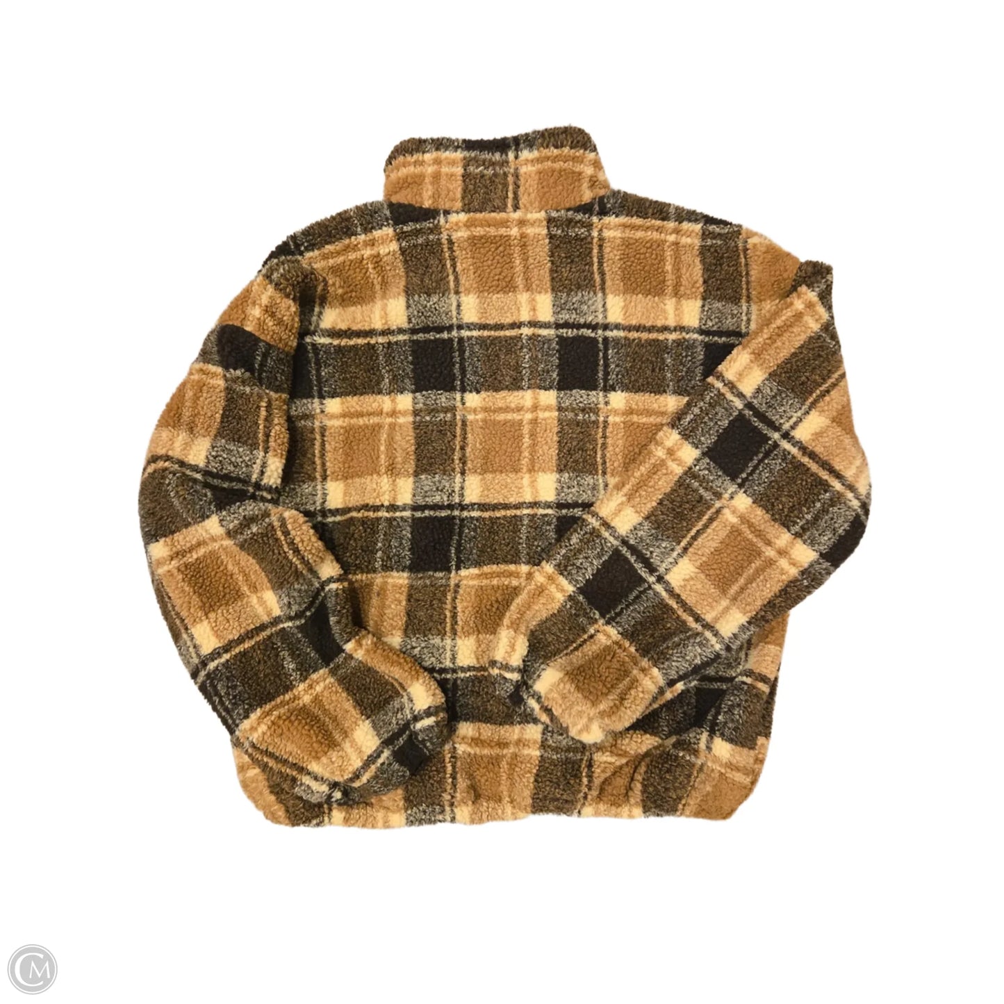 Jacket Fleece By Cmc In Plaid Pattern, Size: M