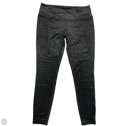 Athletic Leggings By Nike In Black & Grey, Size: L
