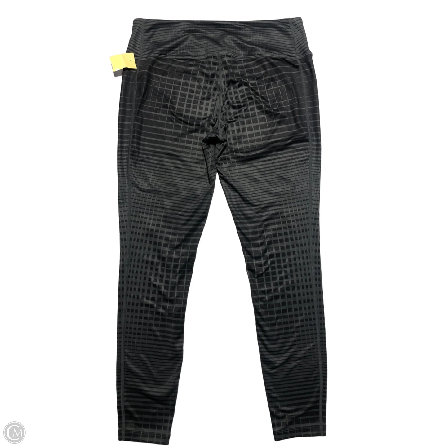 Athletic Leggings By Nike In Black & Grey, Size: L