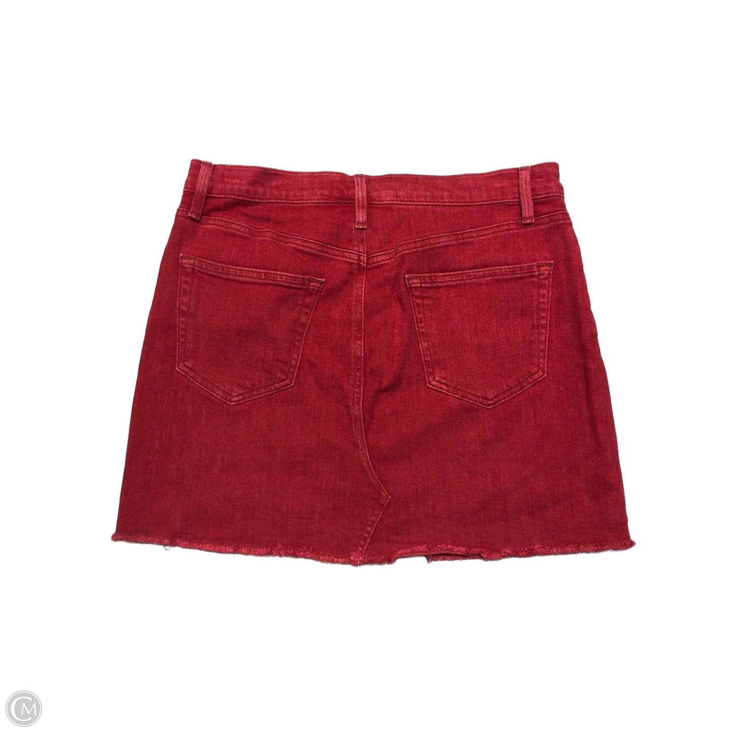 Skirt Mini & Short By Frame In Red Denim, Size: 8