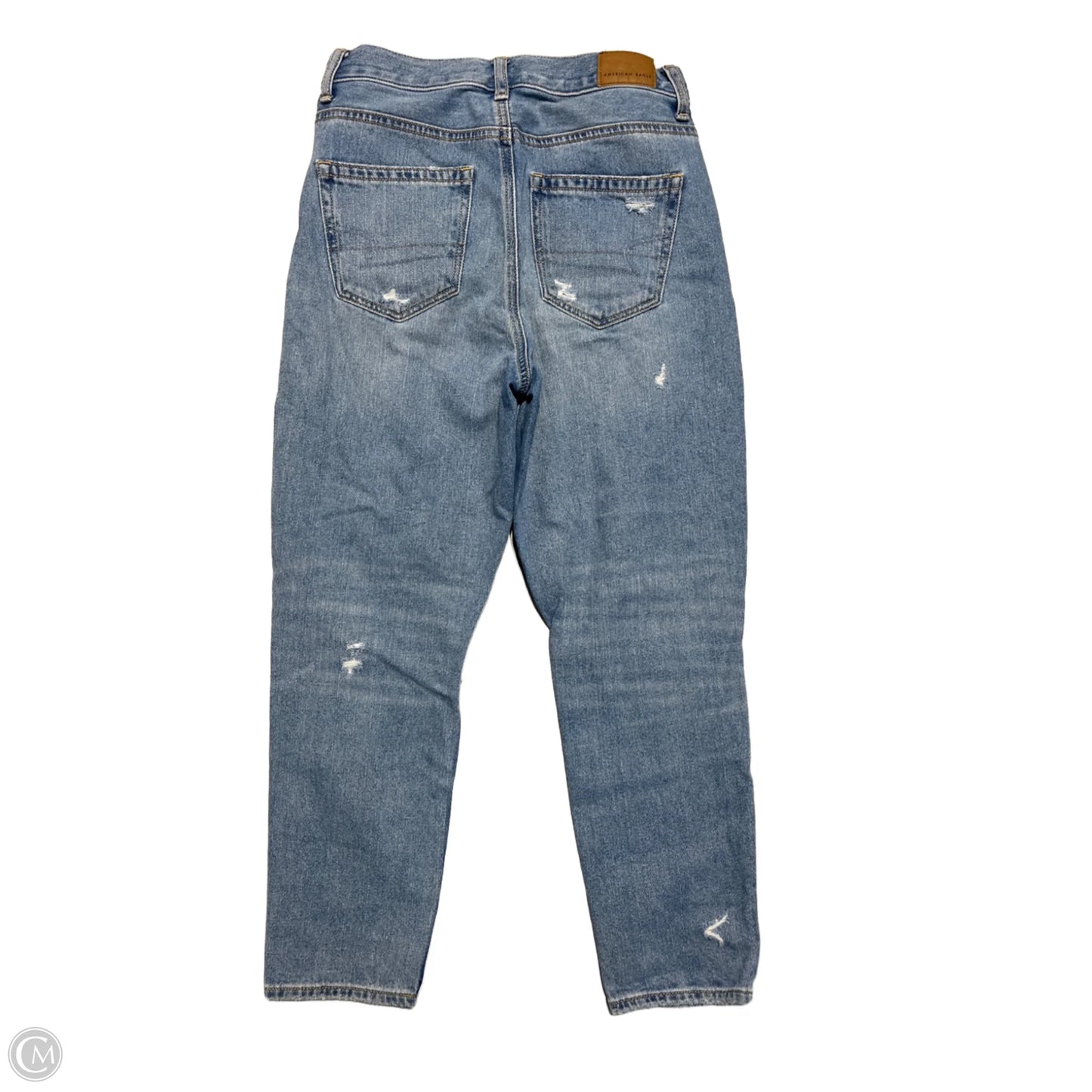 Jeans Straight By American Eagle In Blue Denim, Size: 0