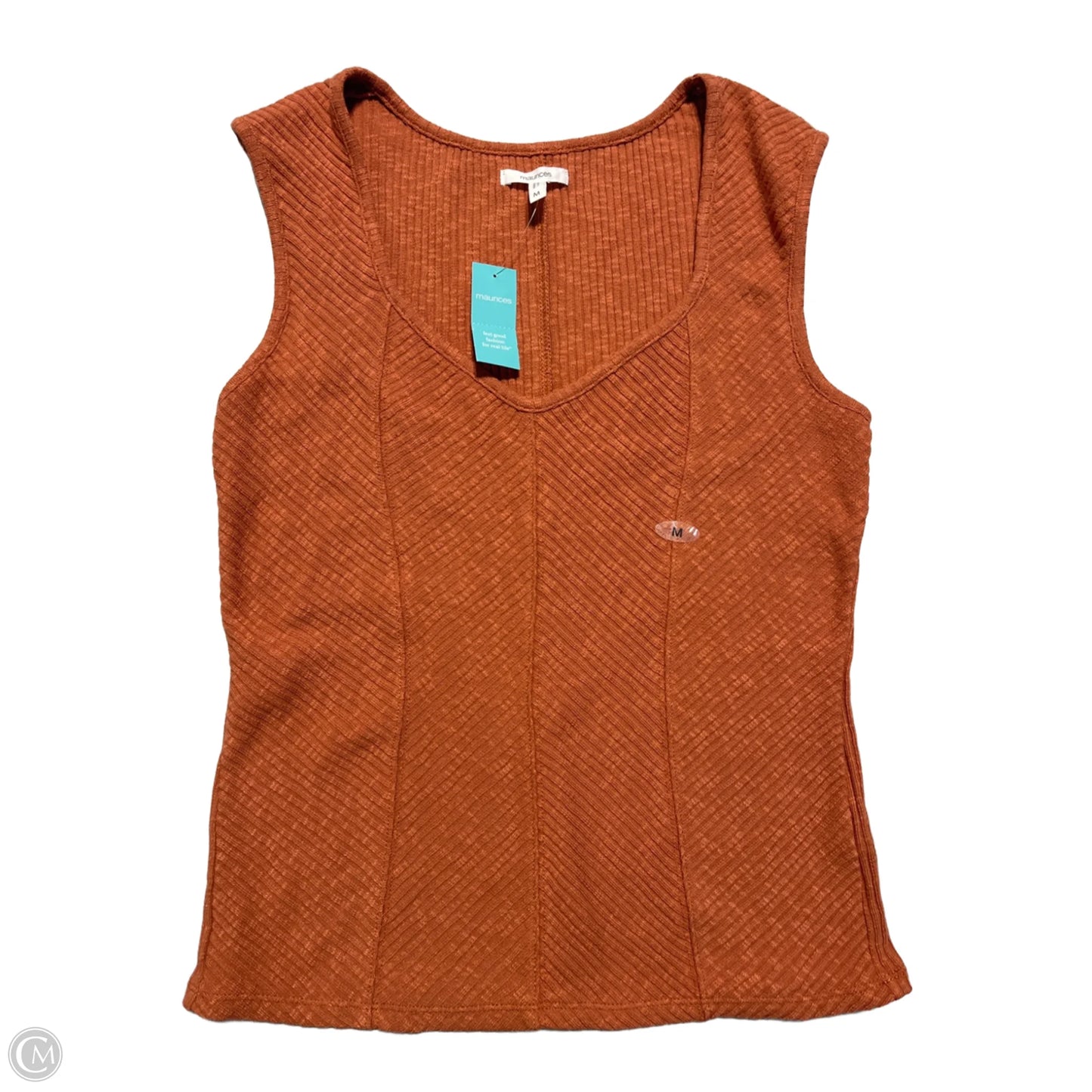 Top Sleeveless Basic By Maurices In Copper, Size: M