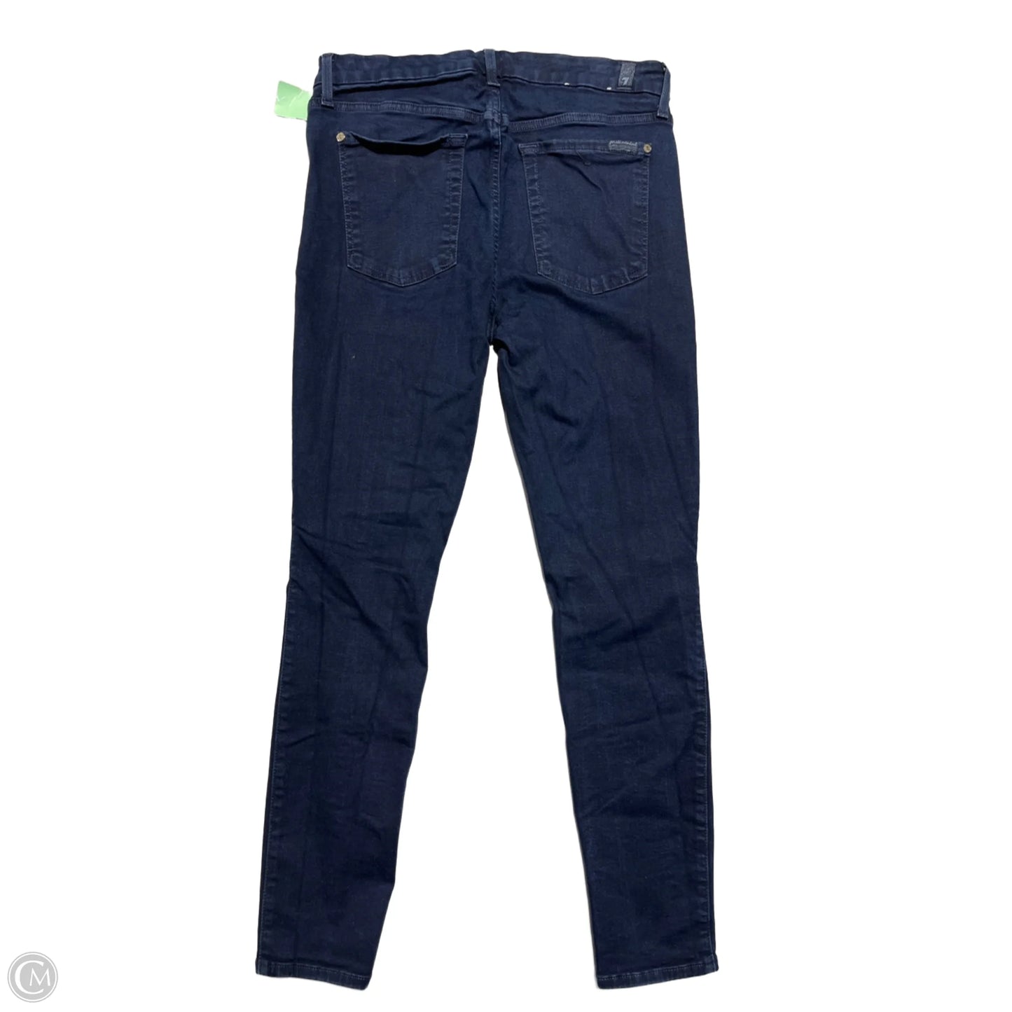 Jeans Skinny By 7 For All Mankind In Blue Denim, Size: 14