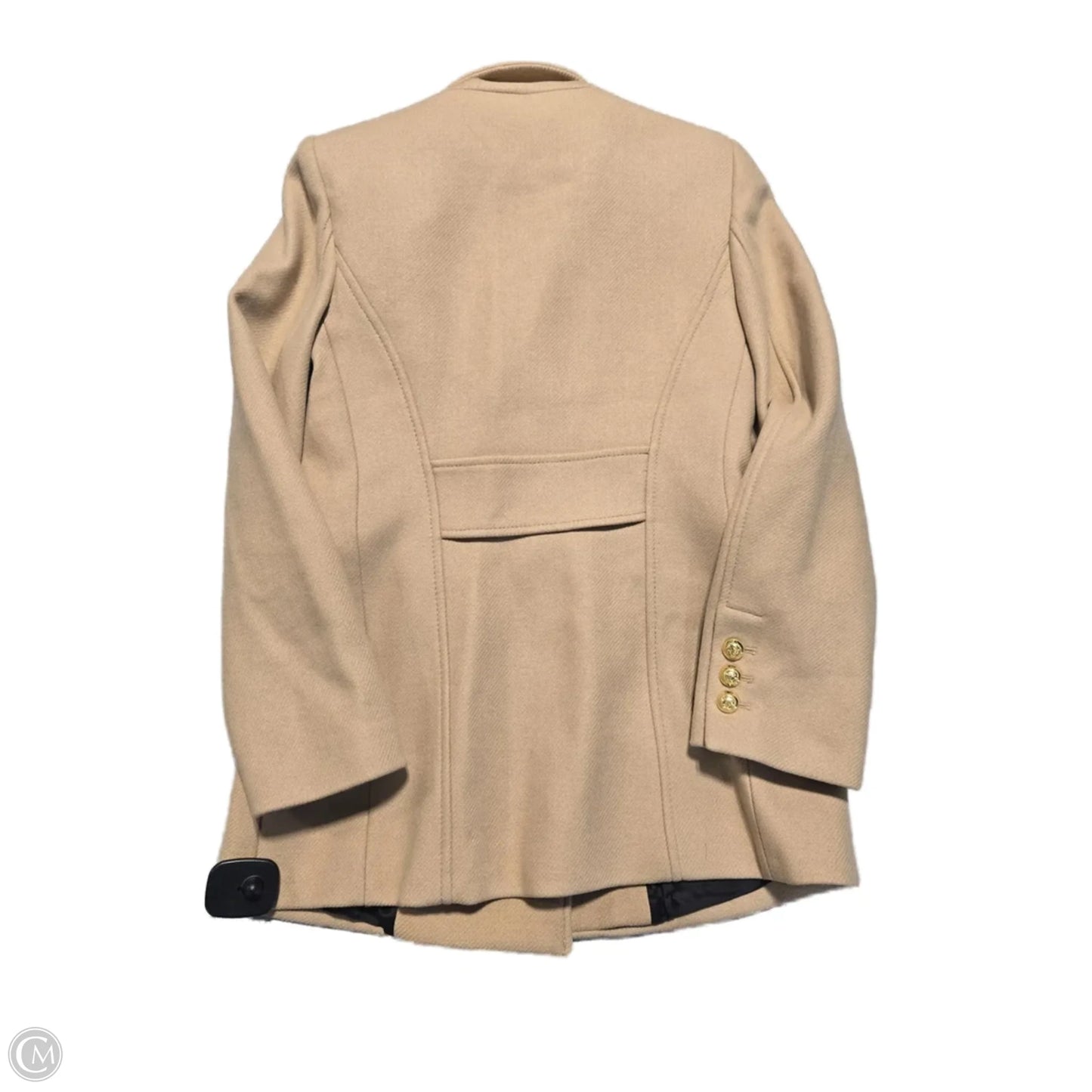 Coat Peacoat By Zara In Cream, Size: S