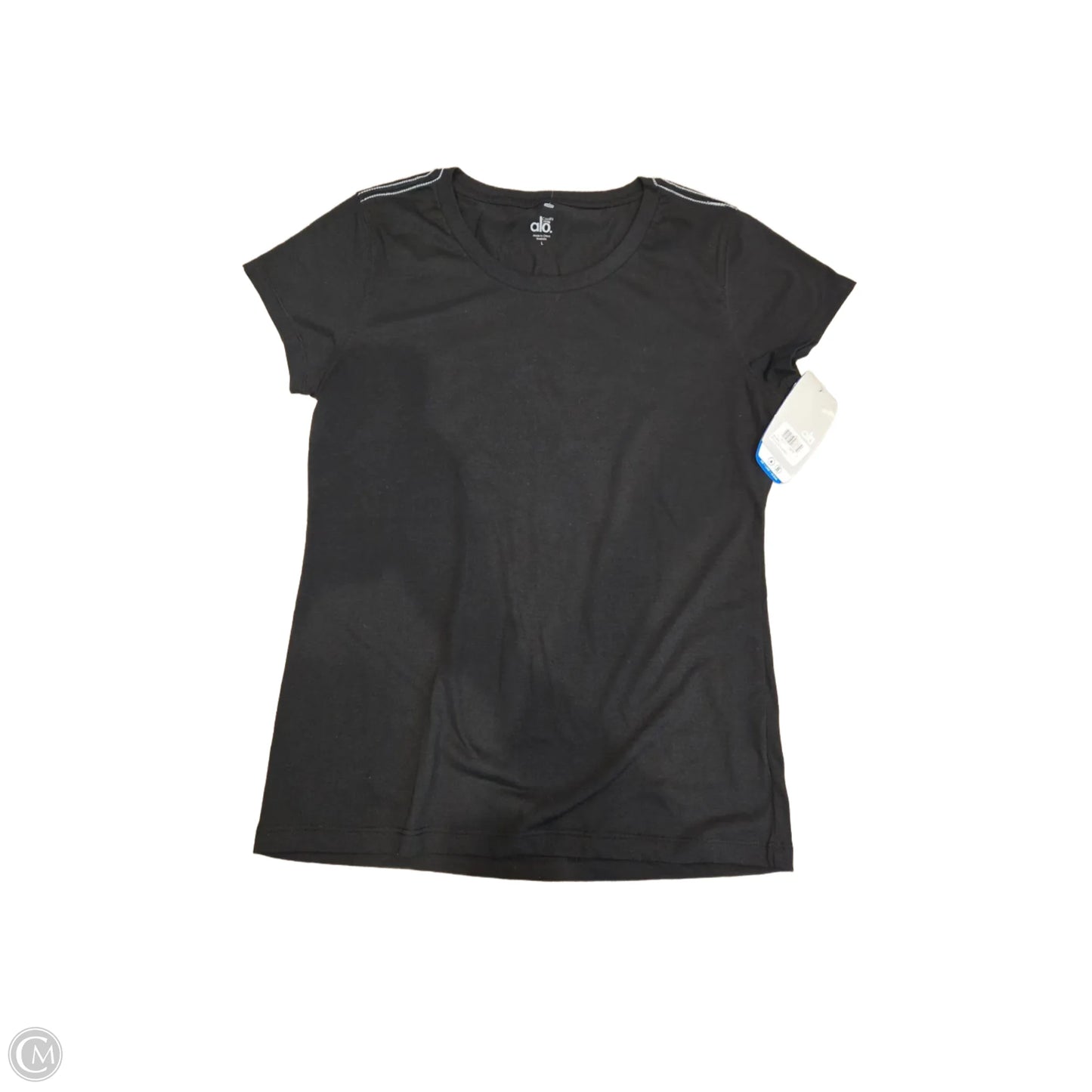 Top Short Sleeve Basic By Alo In Black, Size: L