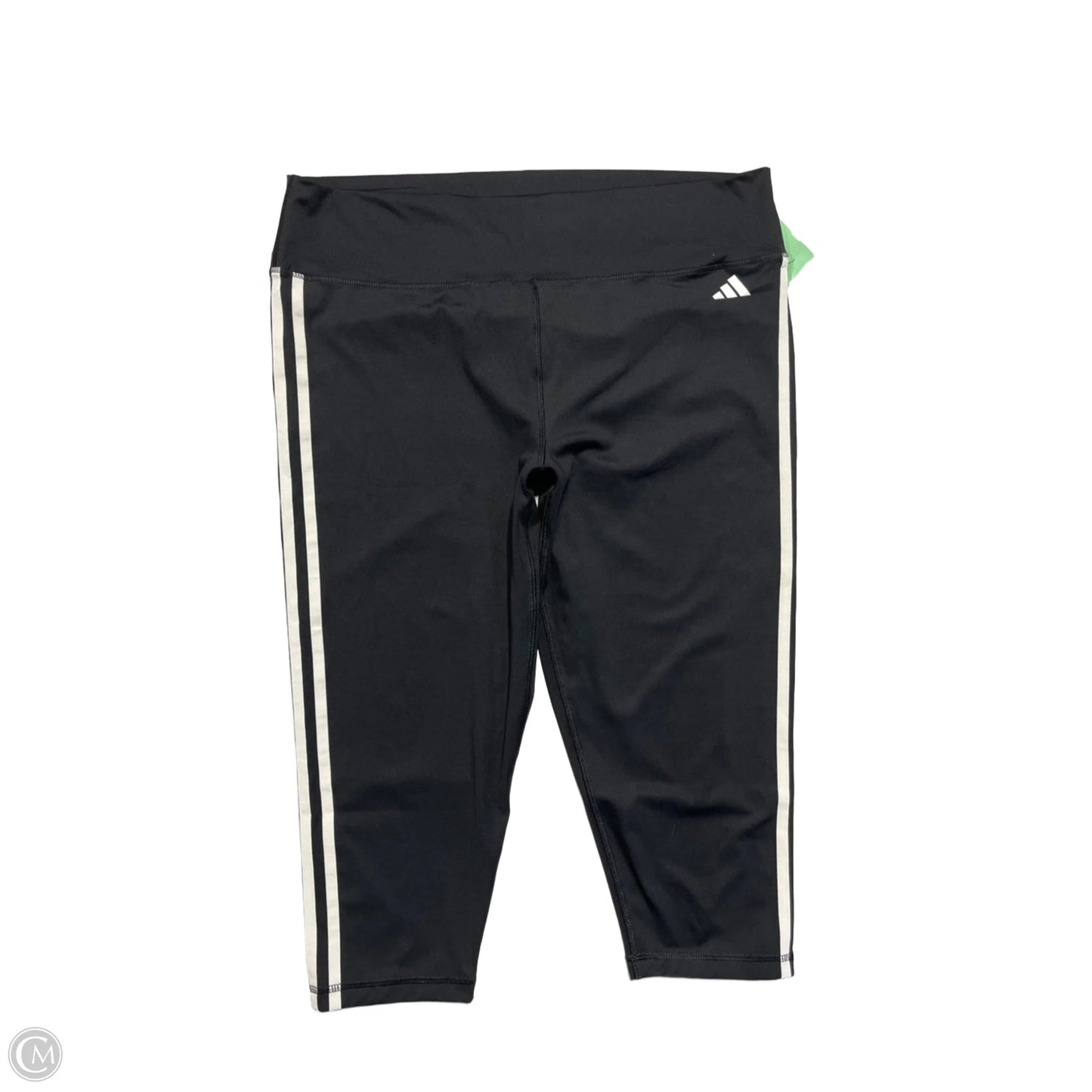 Athletic Capris By Adidas In Black, Size: Xxl