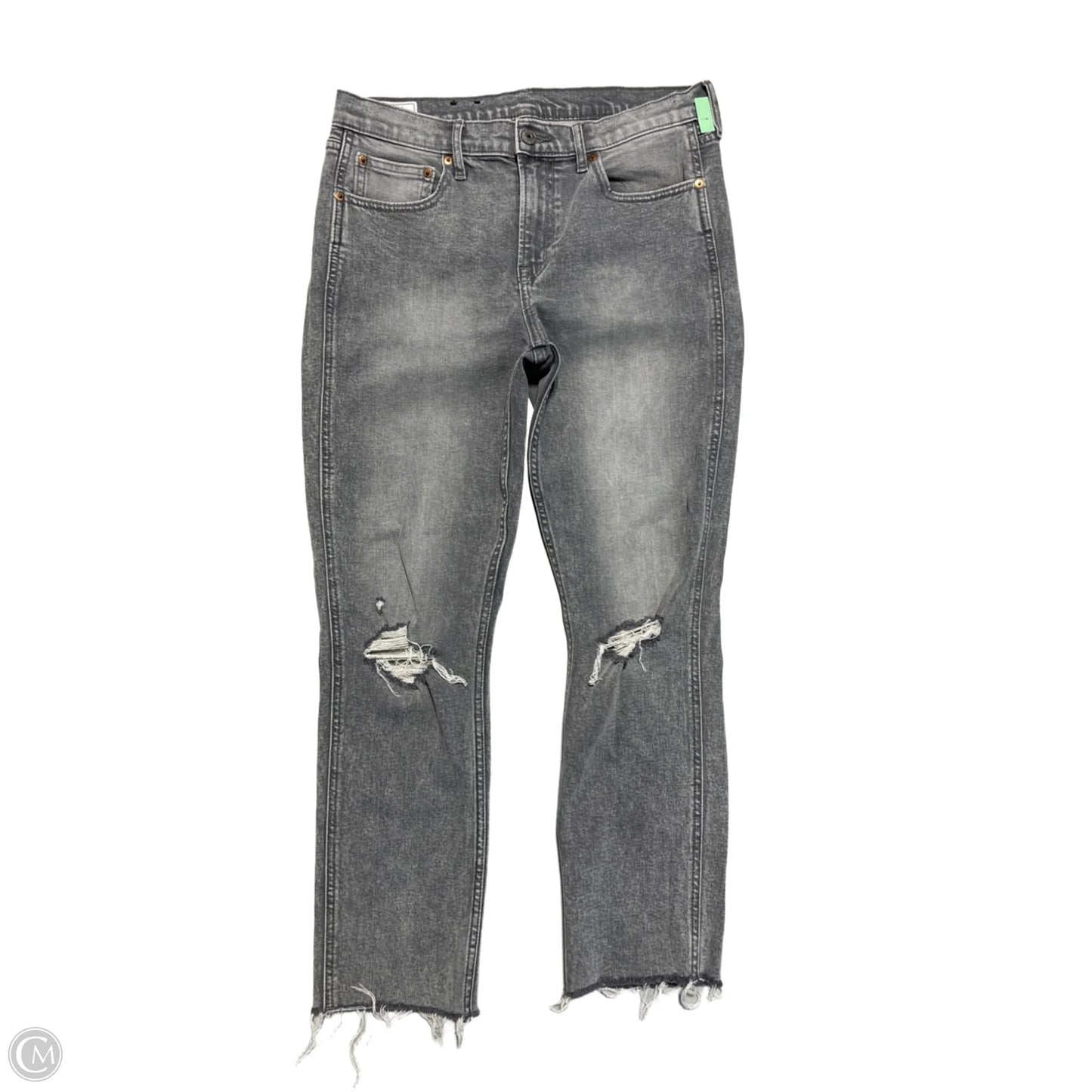 Jeans Straight By Gap In Grey, Size: 8