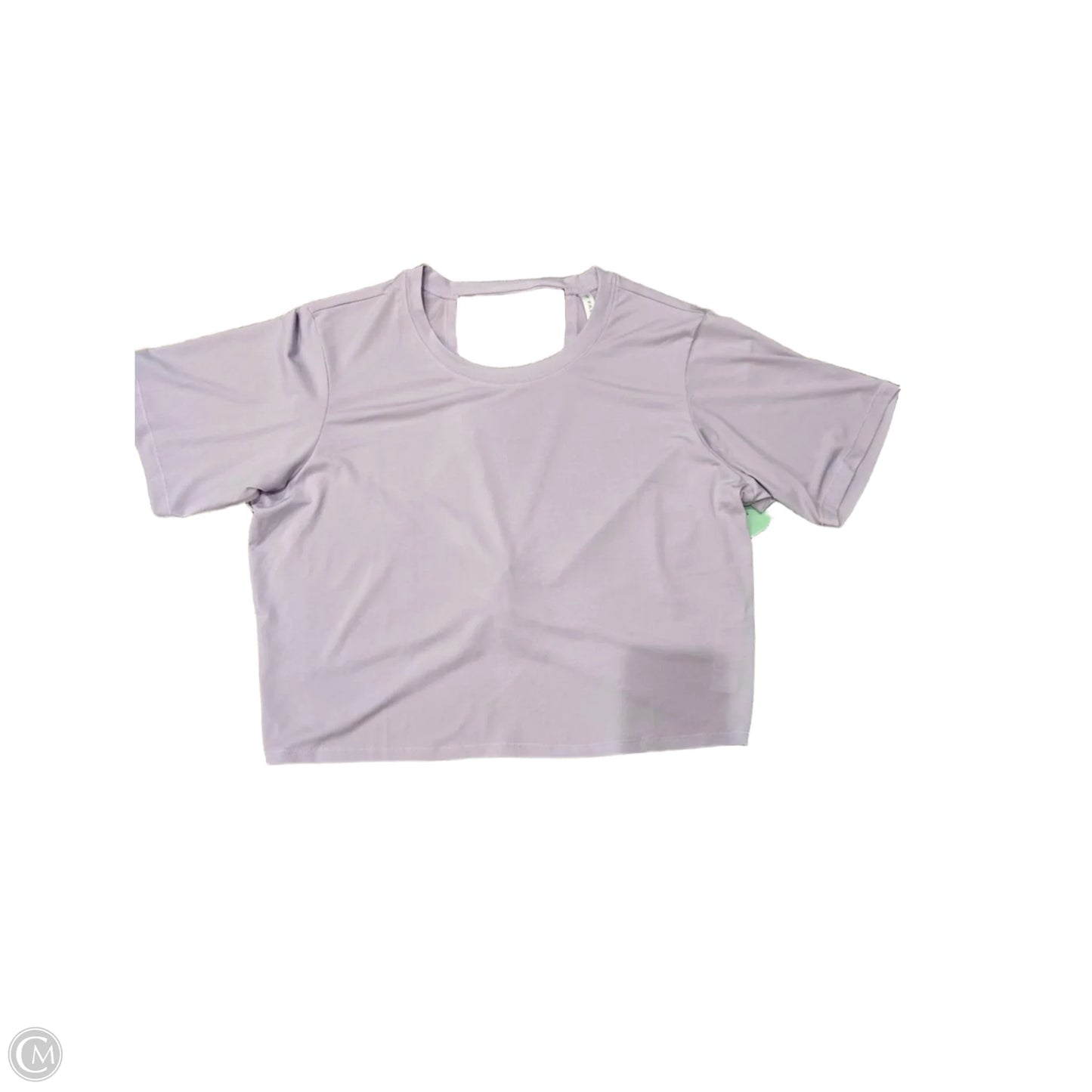 Athletic Top Short Sleeve By Fabletics In Purple, Size: L