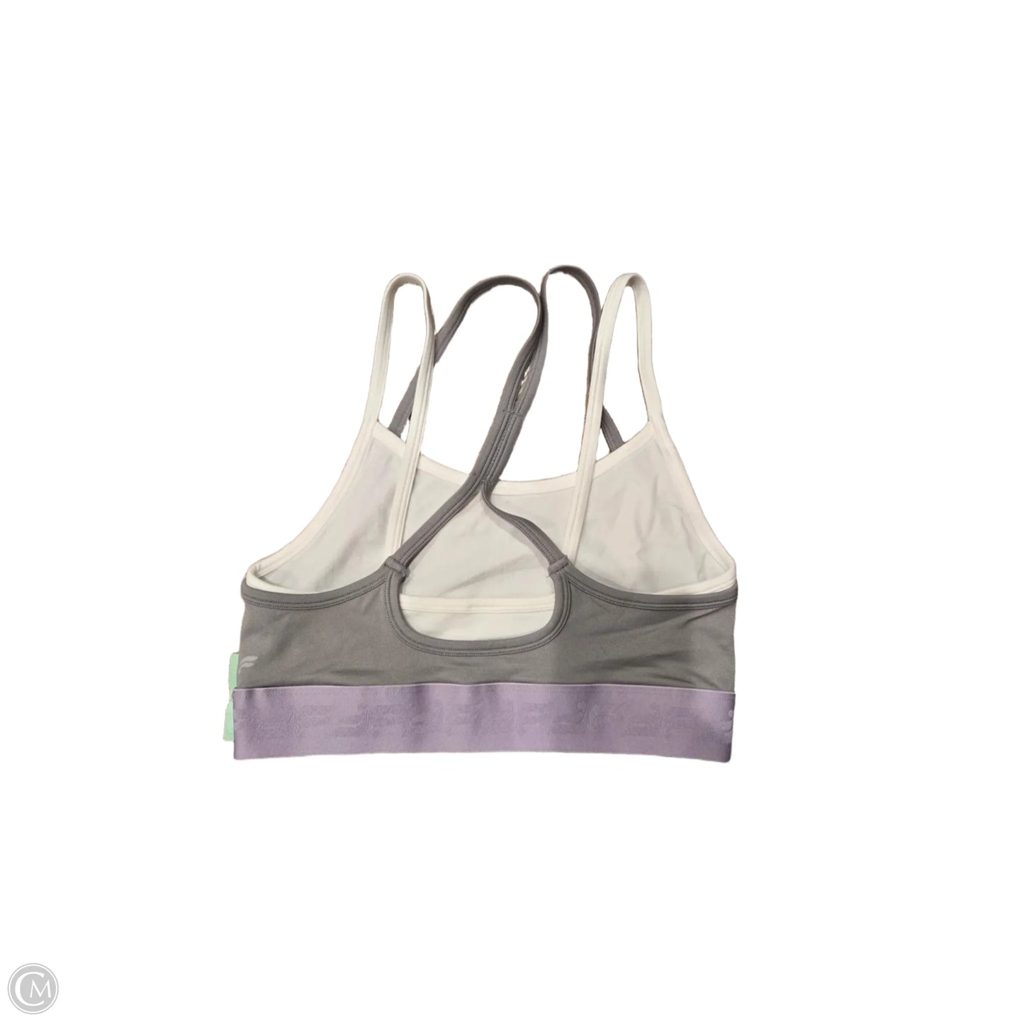 Athletic Bra By Fabletics In Grey & Purple, Size: L