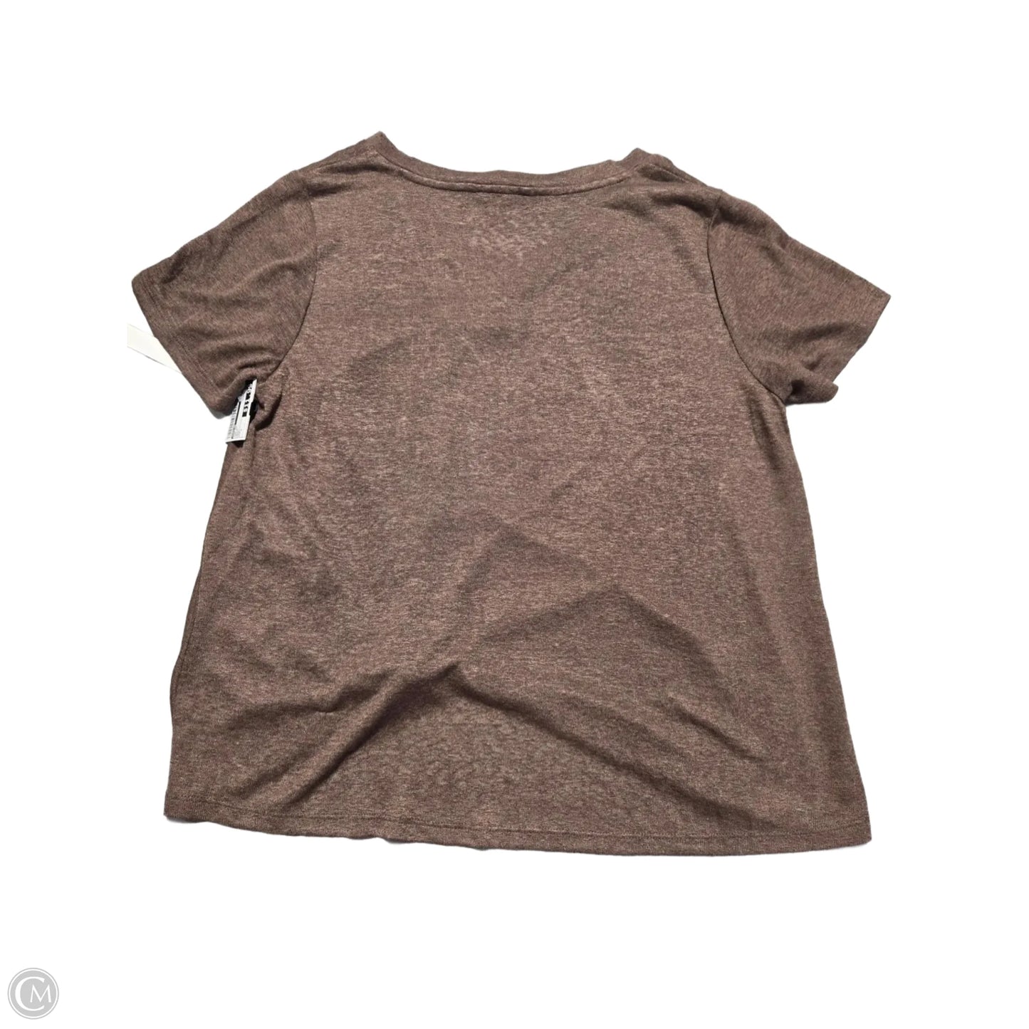 Top Short Sleeve By Caslon In Brown, Size: L