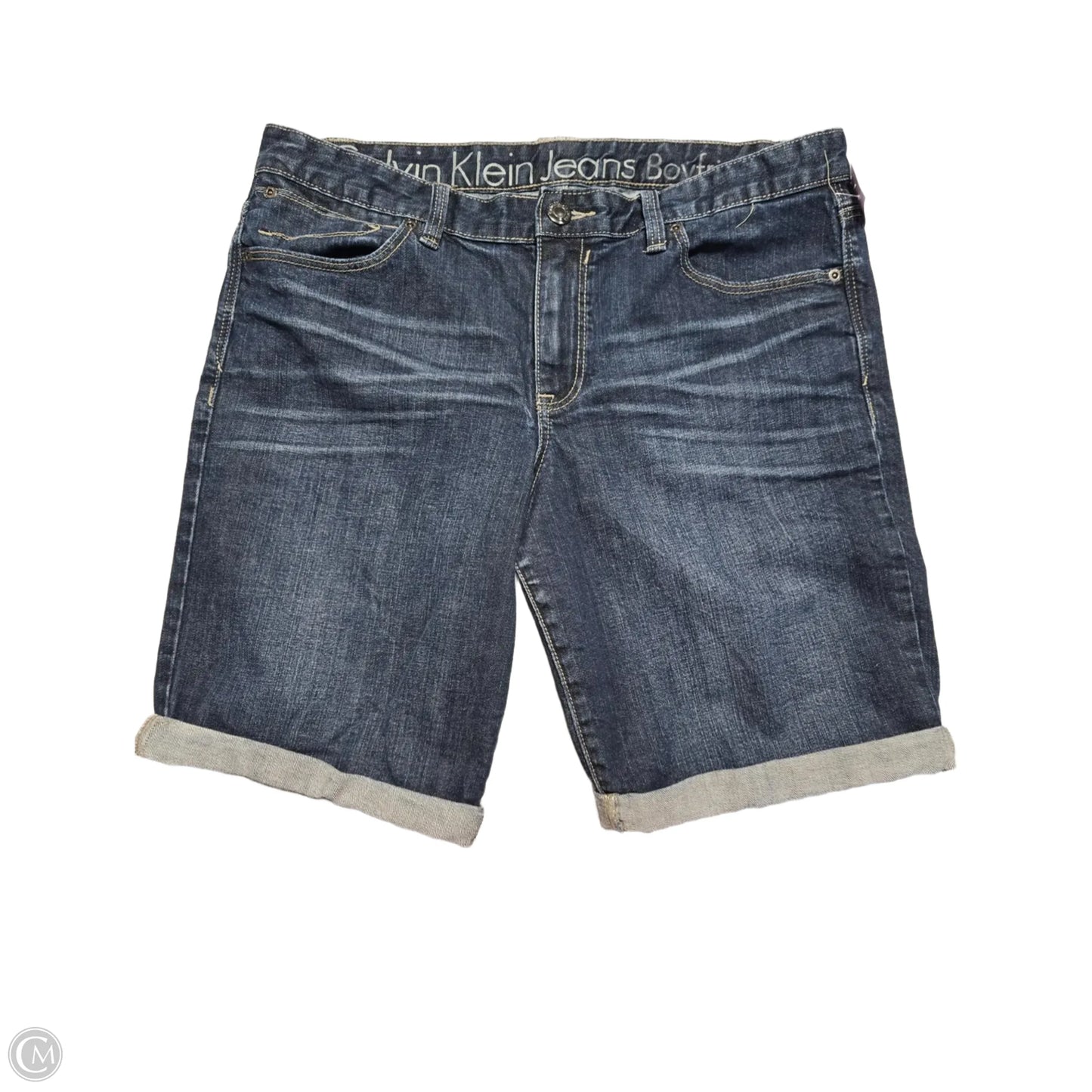 Shorts By Calvin Klein In Blue Denim, Size: 12