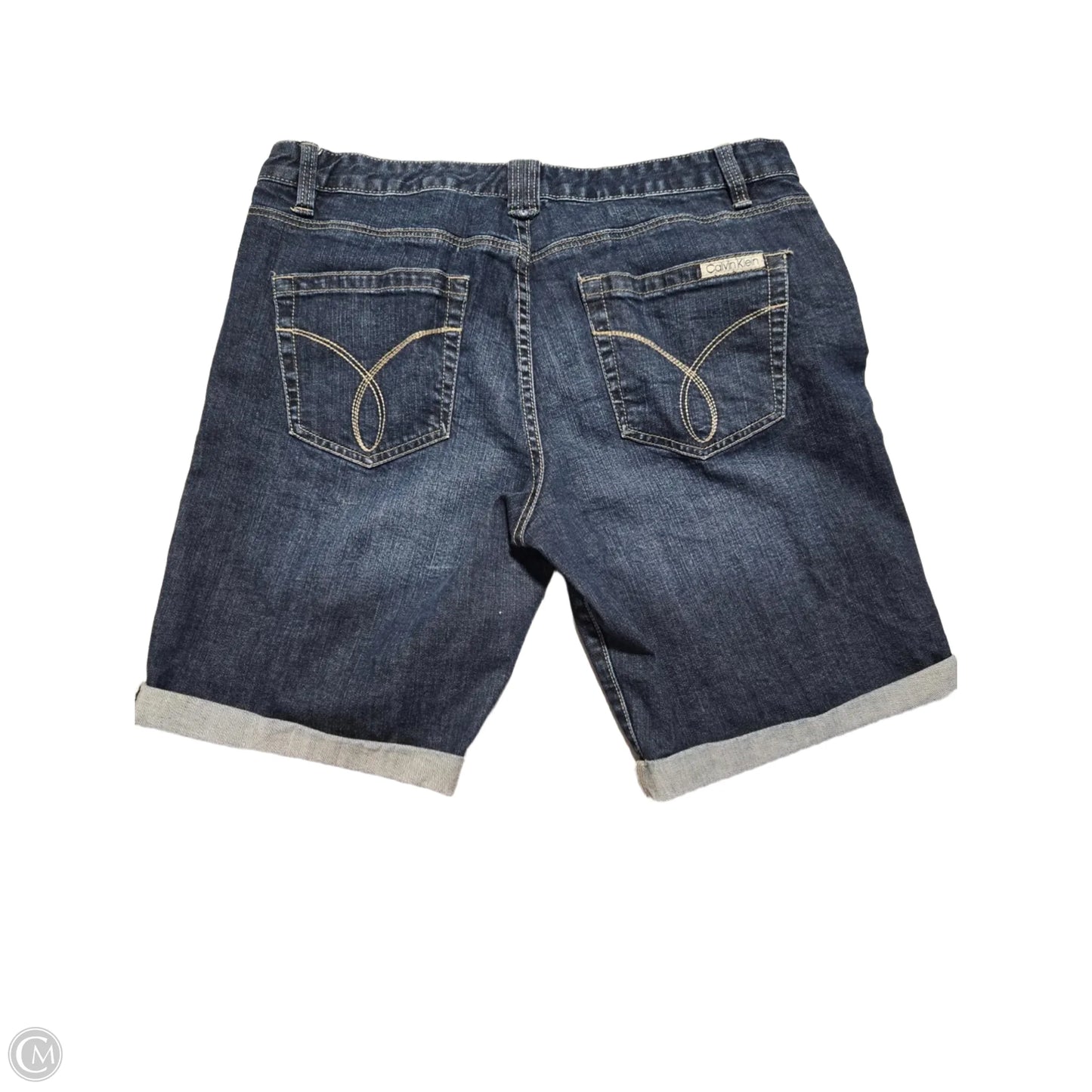 Shorts By Calvin Klein In Blue Denim, Size: 12